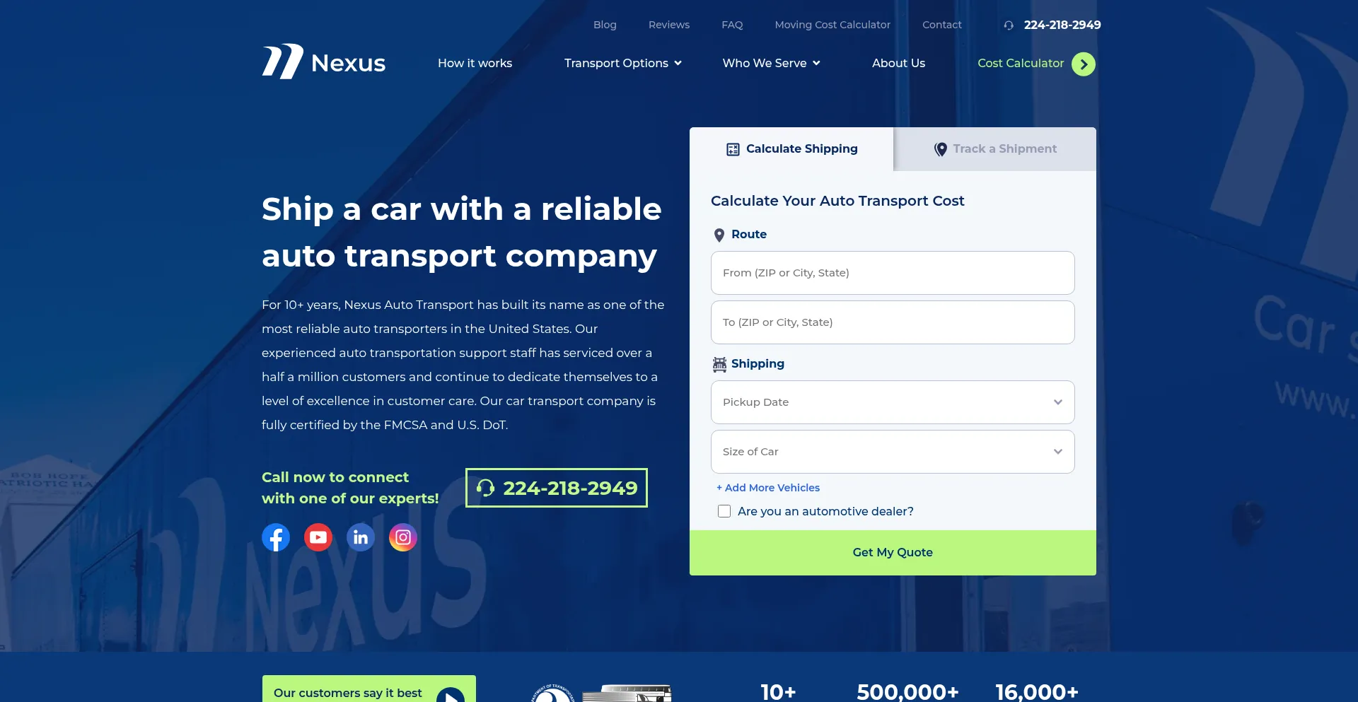Nexusautotransport.com é Seguro e Confiável?