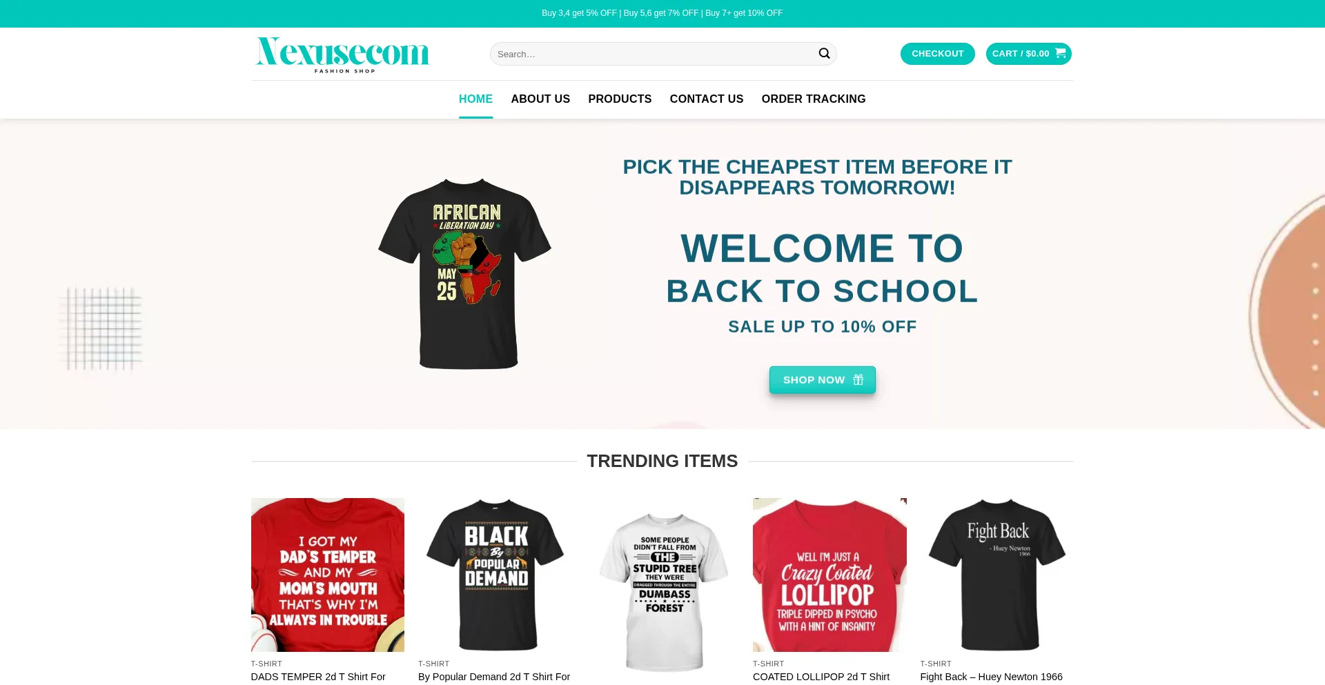 Website screenshot of Nexusecom.net