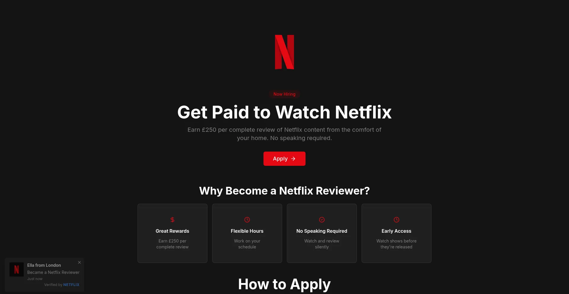 Website screenshot of Nflixreviewer.com