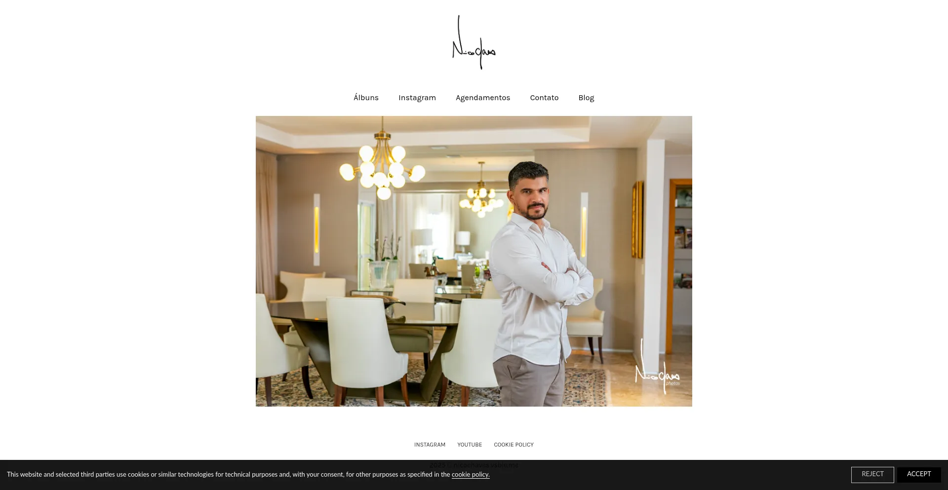 Website screenshot of Nicochaves.com