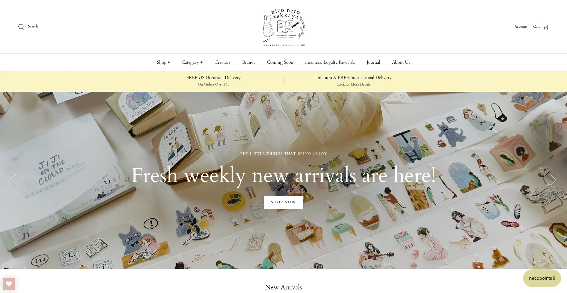 Website screenshot of Niconeco.com