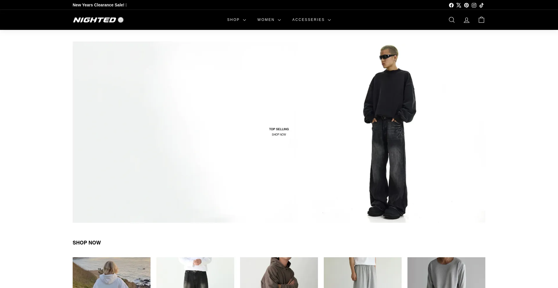 Website screenshot of Nighted.eu