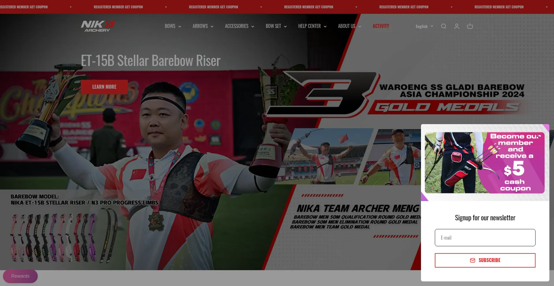 Website screenshot of Nikabow.com