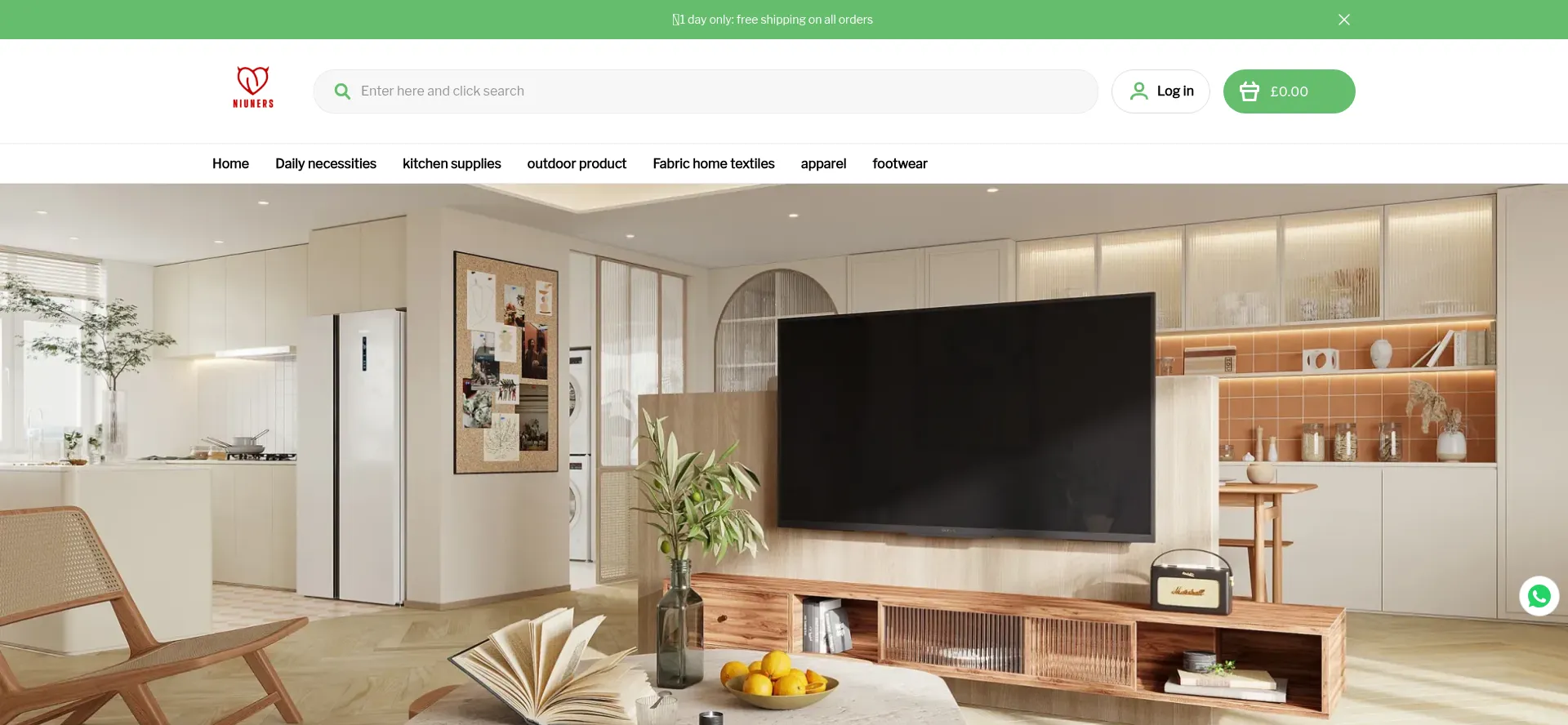 Website screenshot of Niuners.com