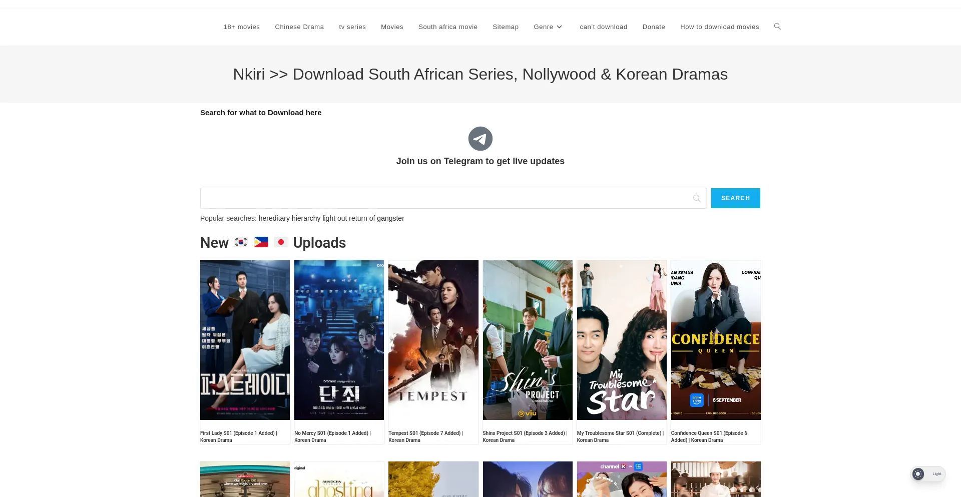 Nkiri.org Screenshot