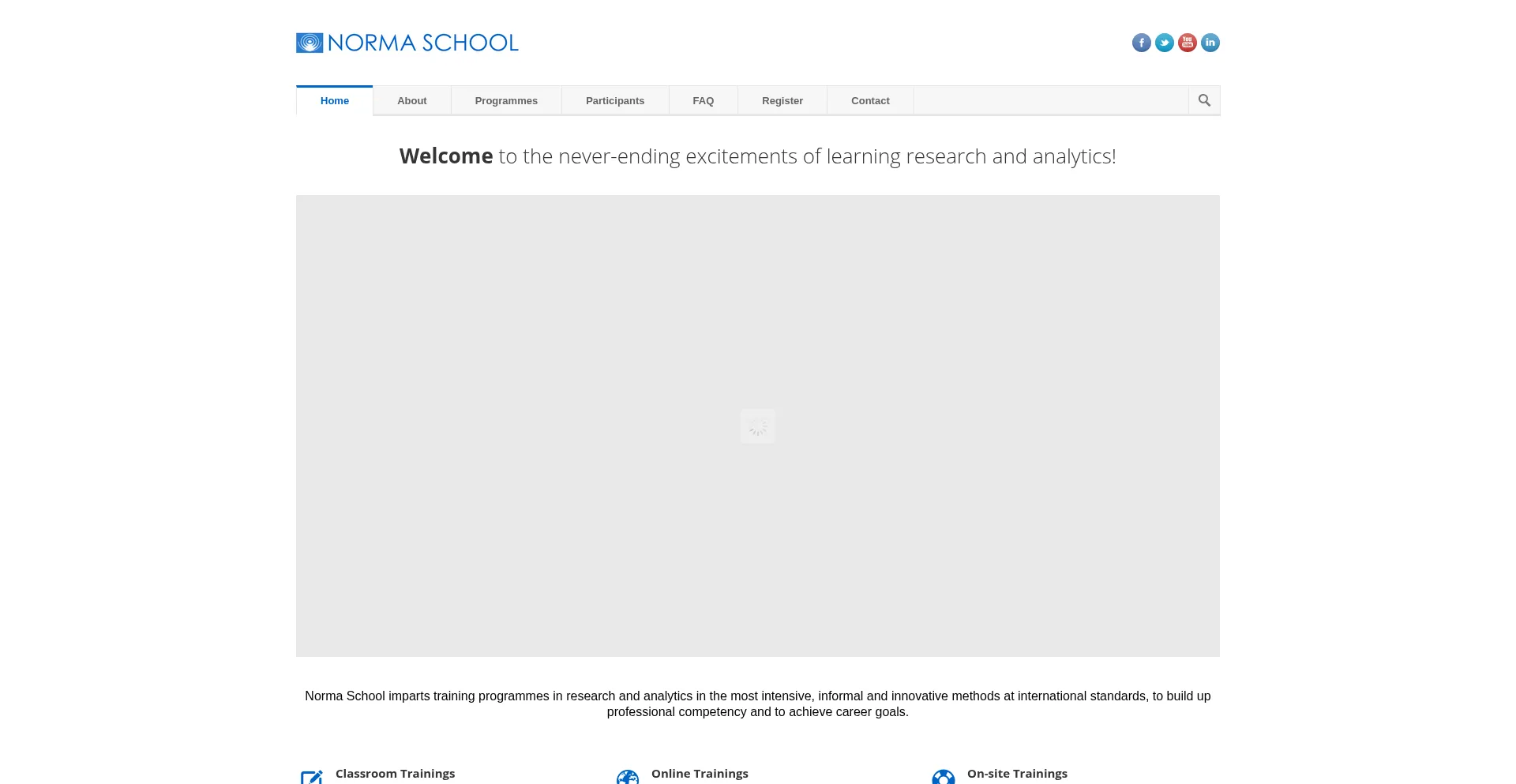 Website screenshot of Normaschool.com