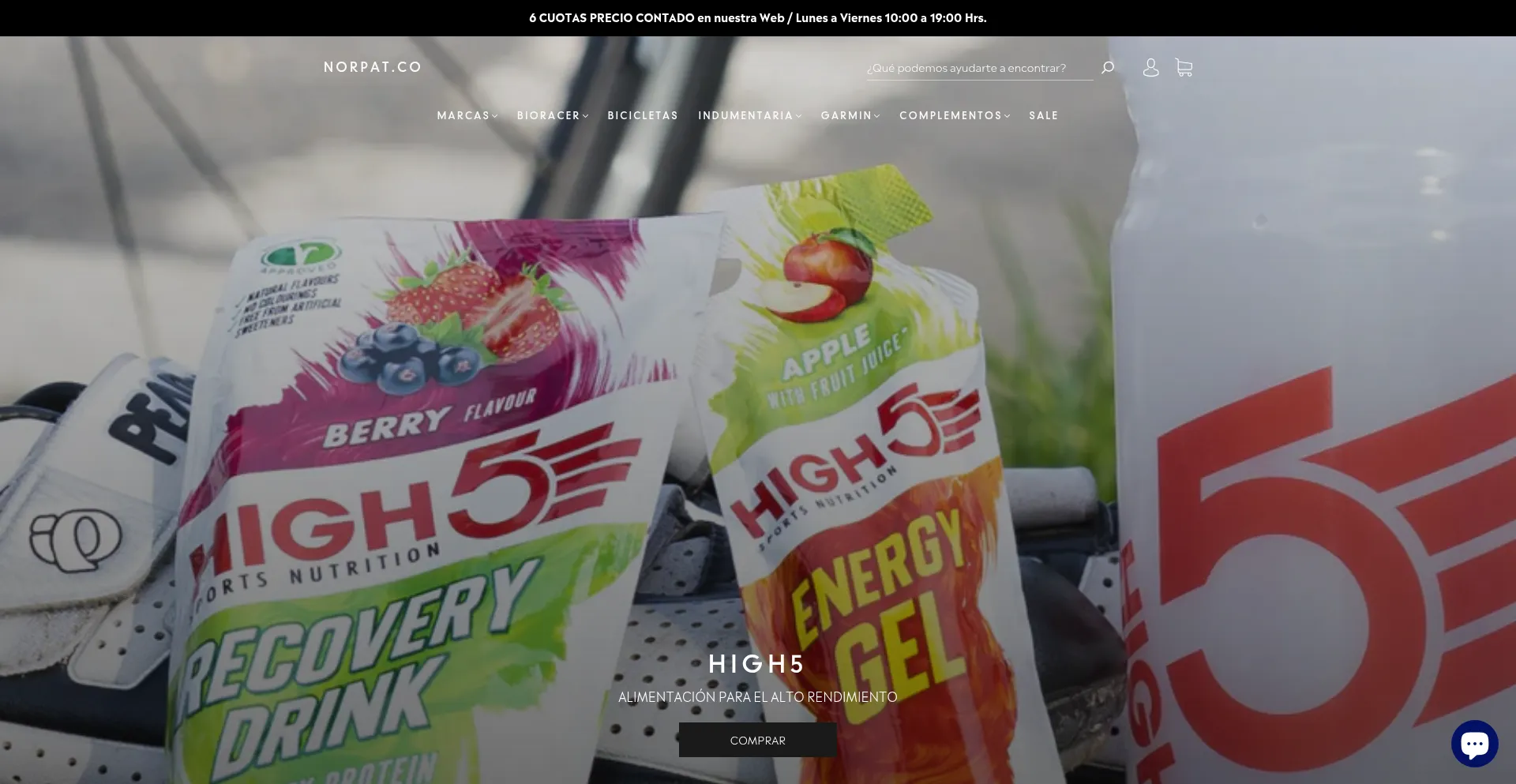 Website screenshot of Norpat.co