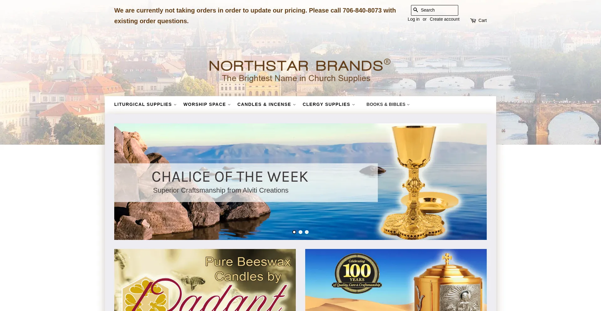 Website screenshot of Northstarbrands.com