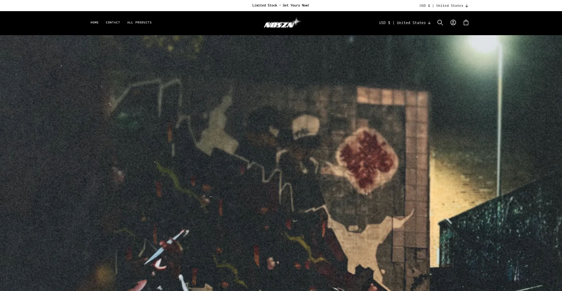 Website screenshot of Nosznshop.com