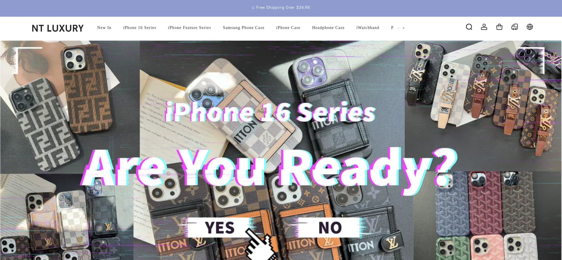 Website screenshot of Ntluxury.com