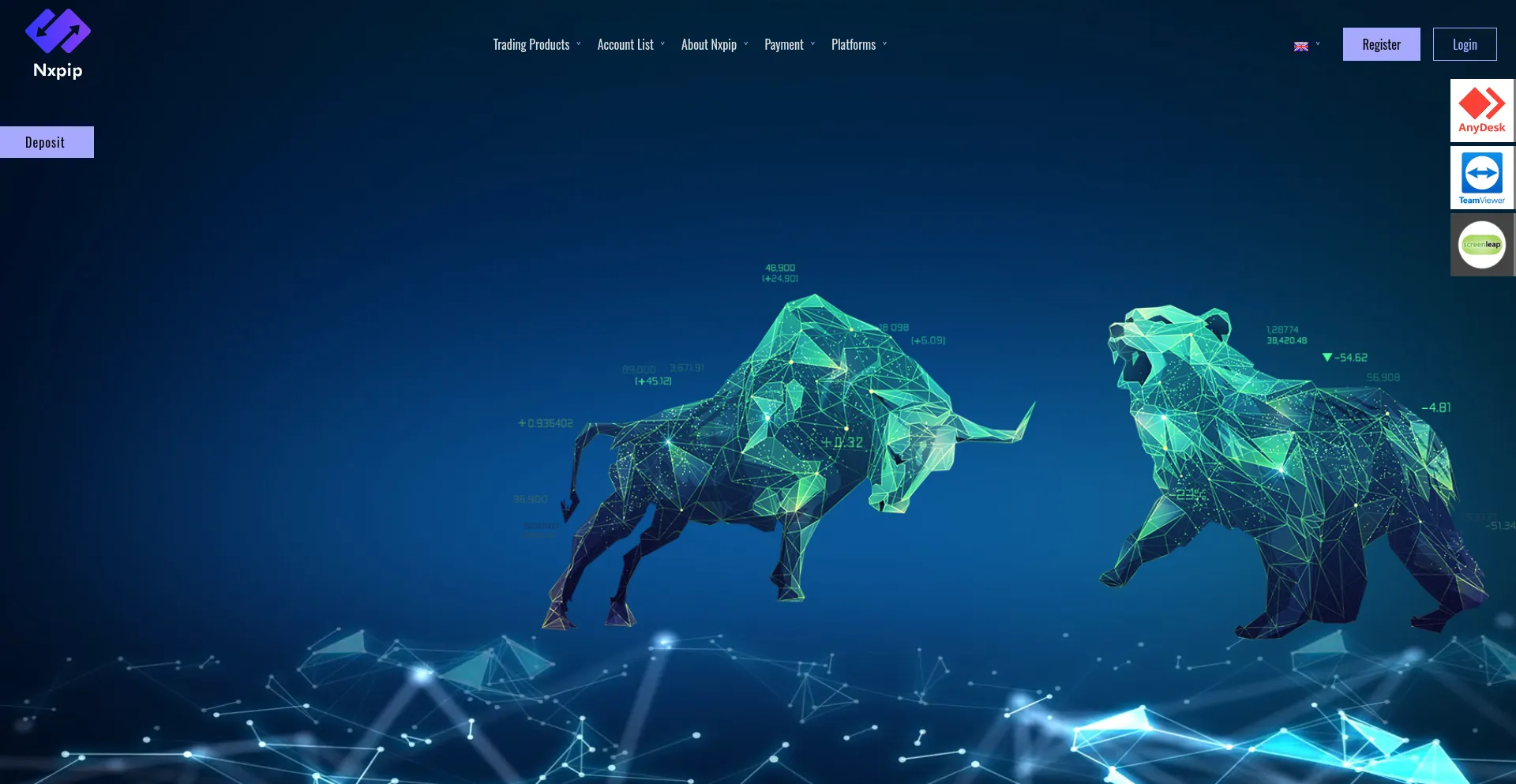 Website screenshot of Nxpip.com