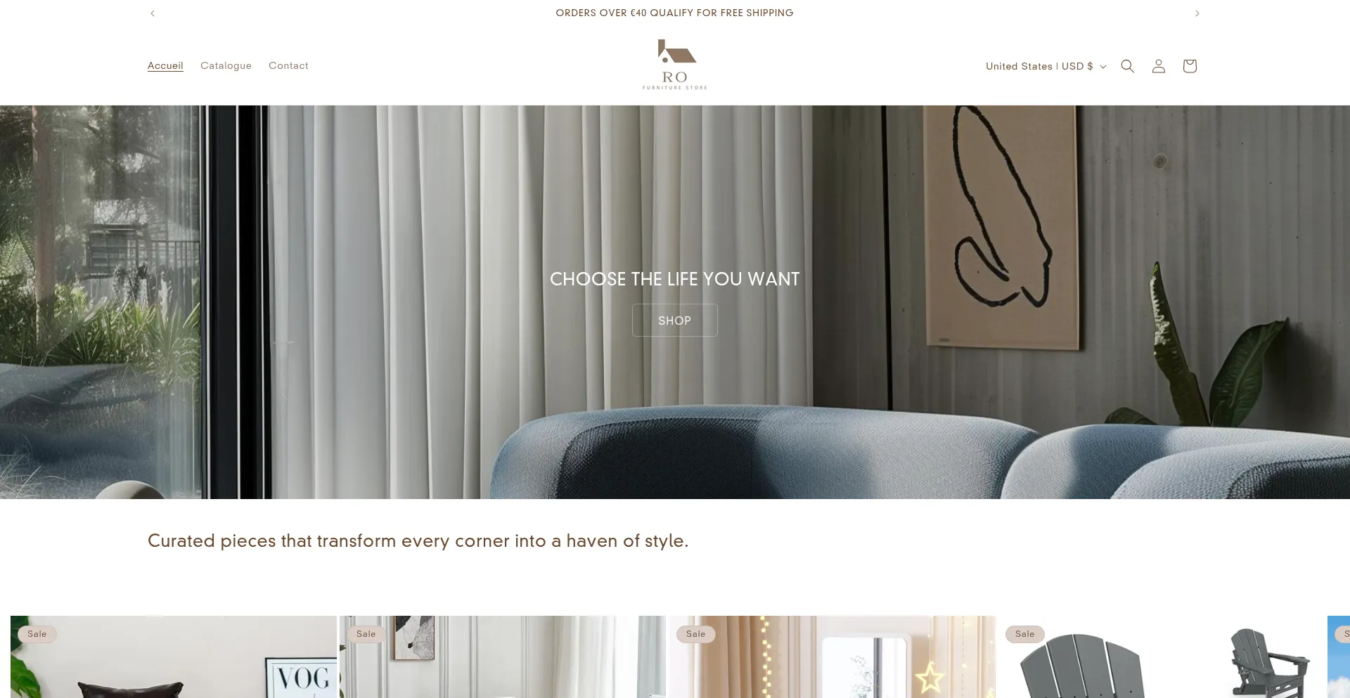 Website screenshot of Nxziu.shop