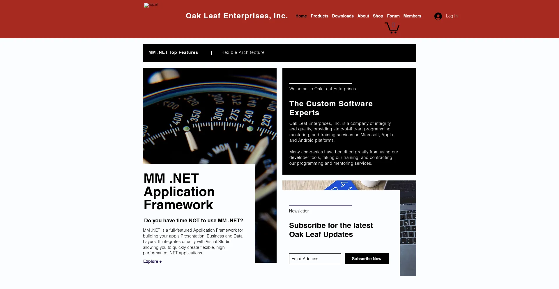 Website screenshot of Oakleafsd.com
