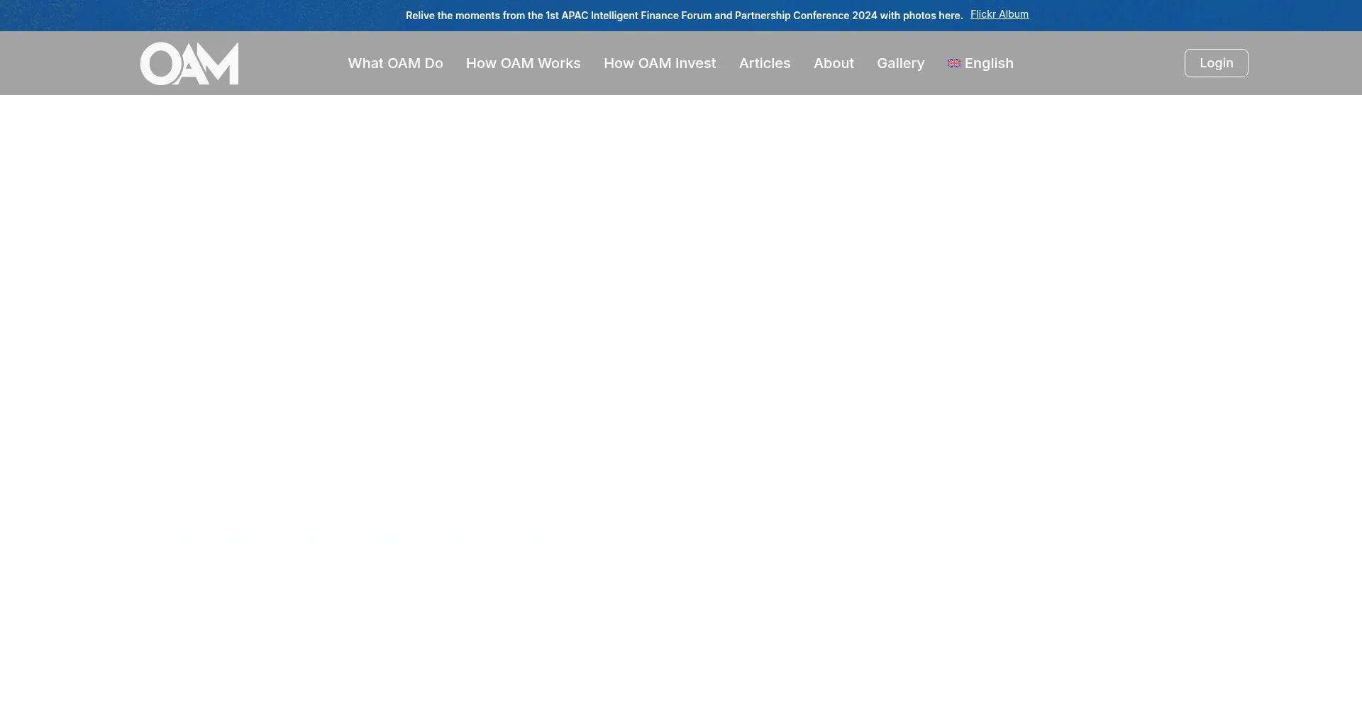 Website screenshot of Oam-global.com