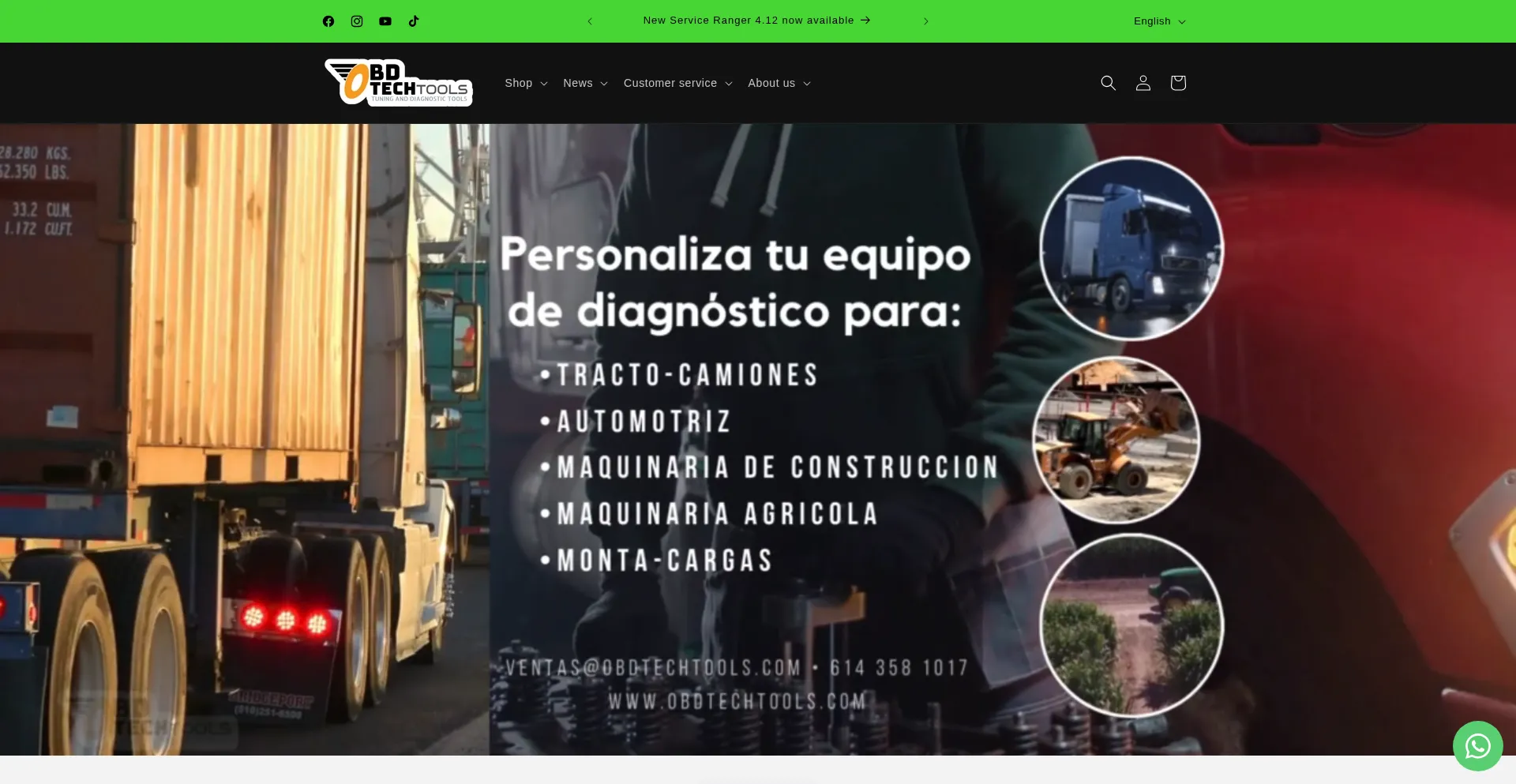 Obdtechtools.com Screenshot