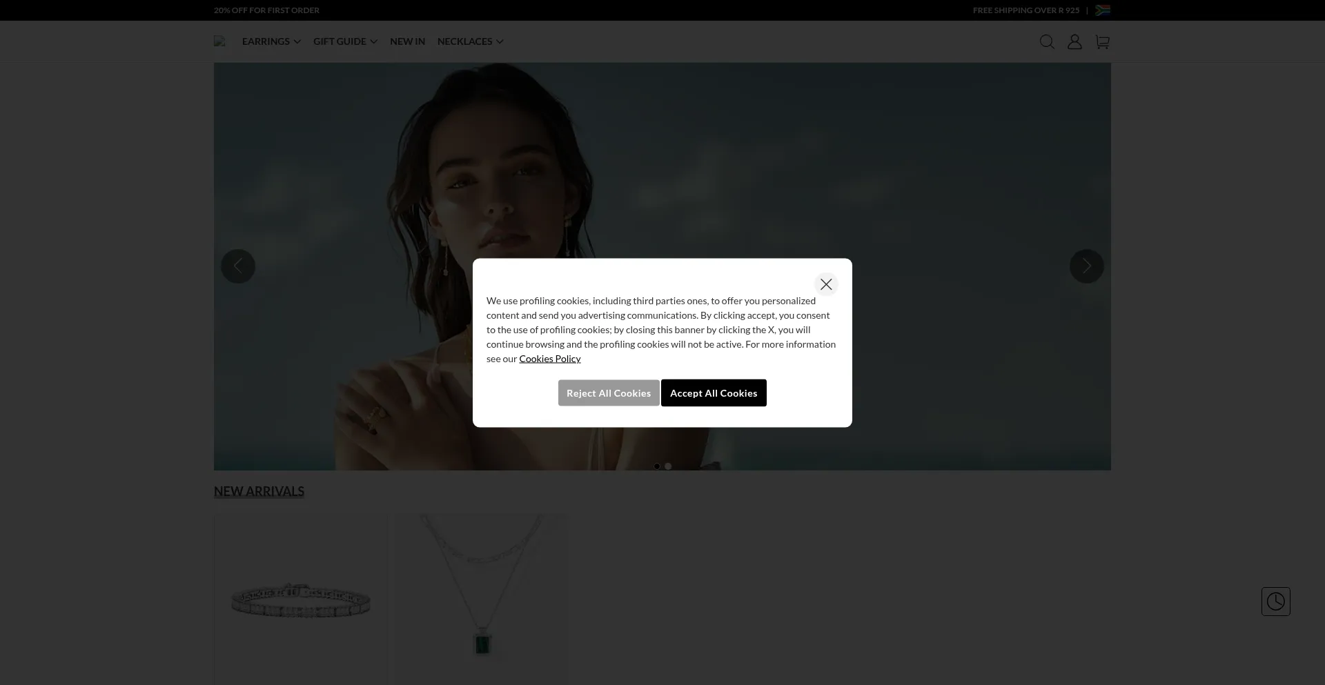 Website screenshot of Oborsesconto.shop