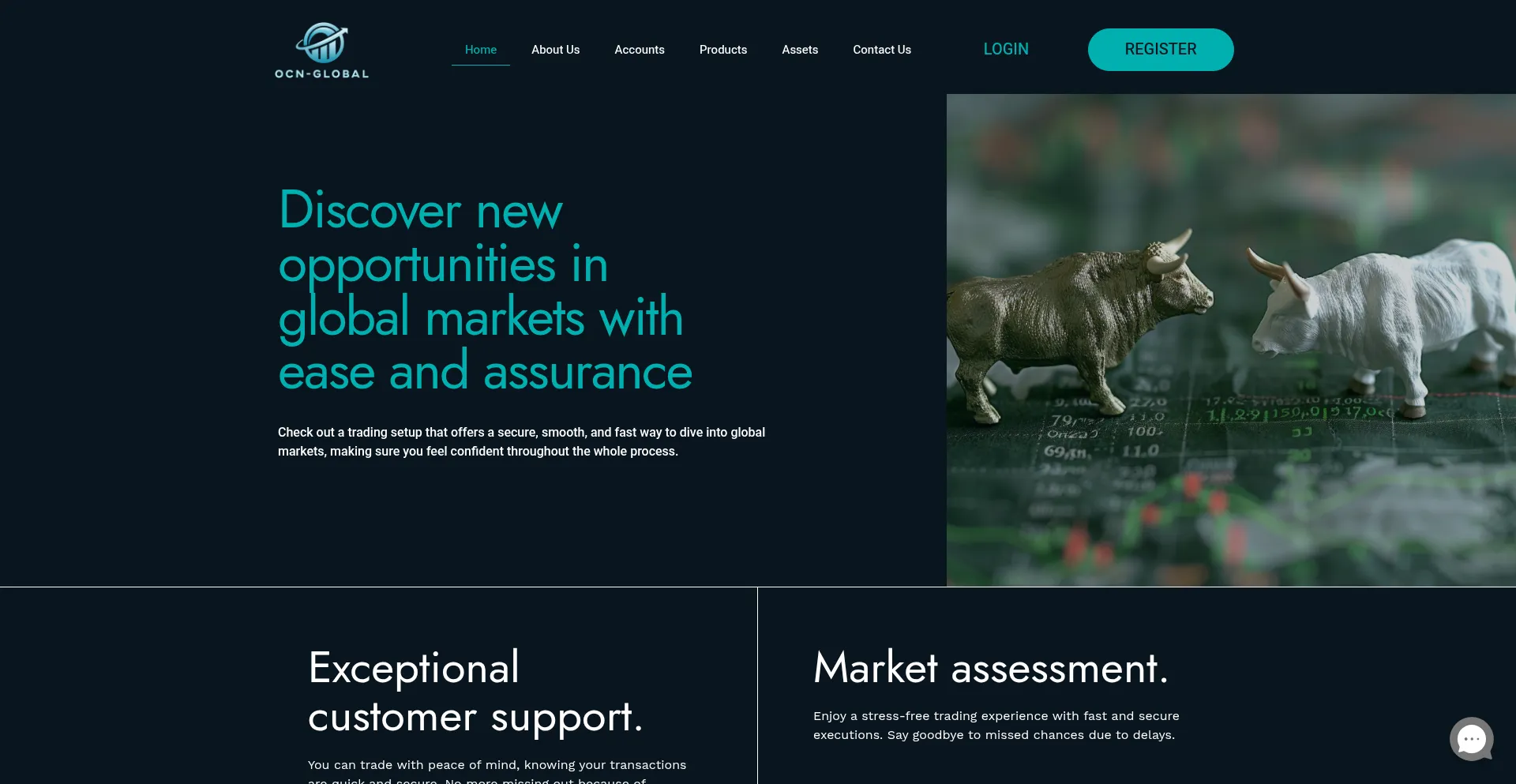 Website screenshot of Ocn-global.com