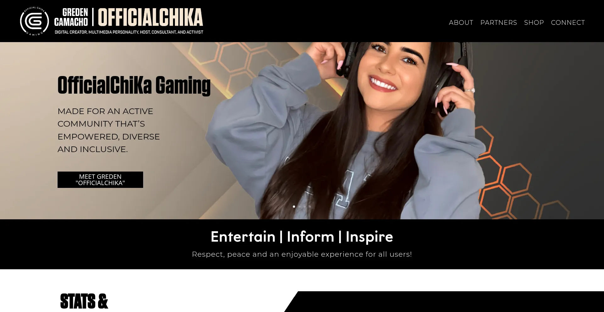 Website screenshot of Officialchikagaming.com