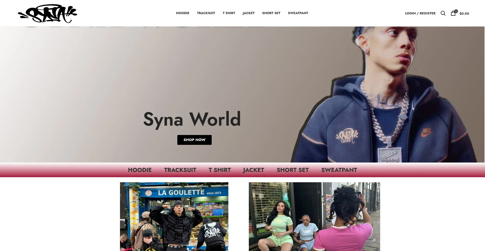 Website screenshot of Officialssynaworld.com