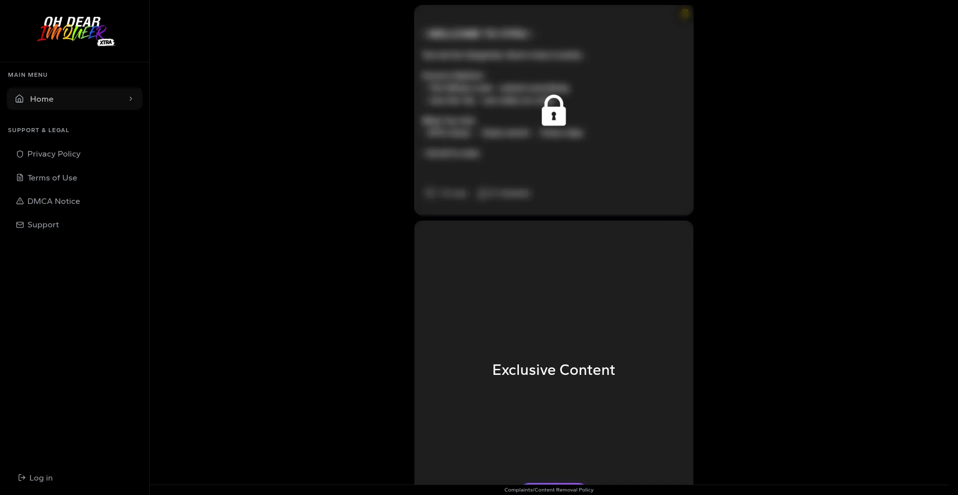 Website screenshot of Ohdearextra.com