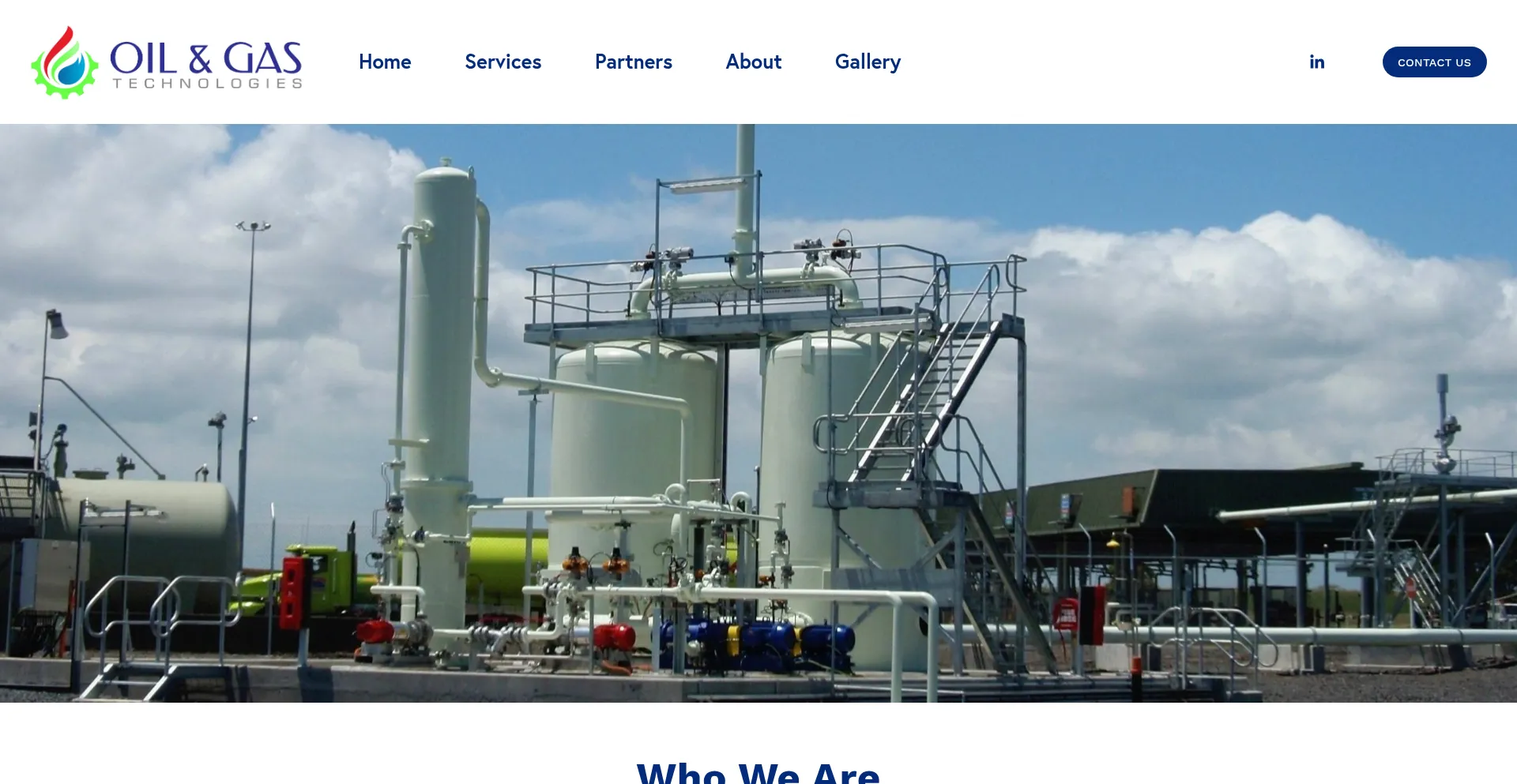 Website screenshot of Oilgastechnologies.com