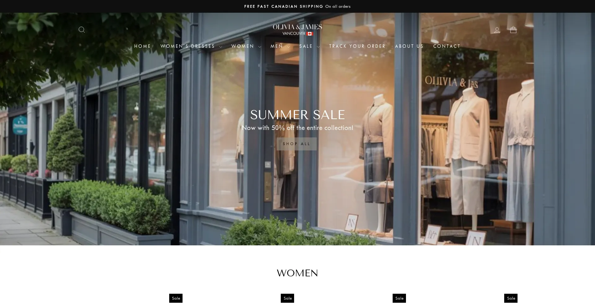Website screenshot of Oliviaandjames-vancouver.com