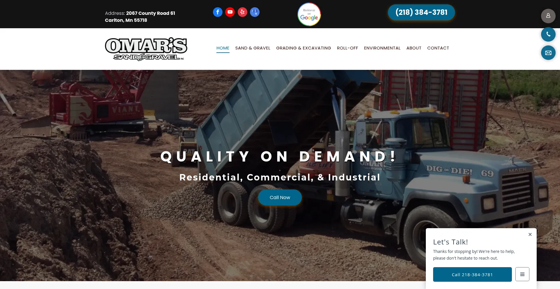 Omarsandgravel.com