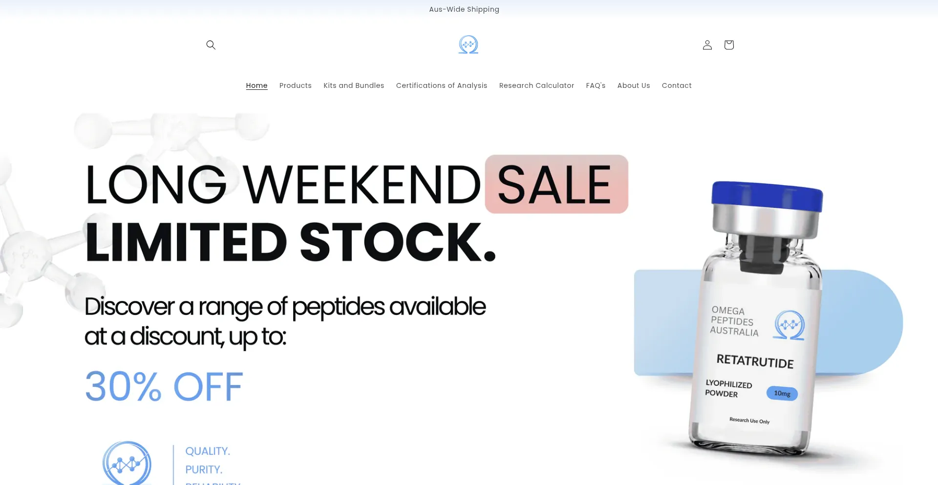 Omegapeptidesaustralia.com