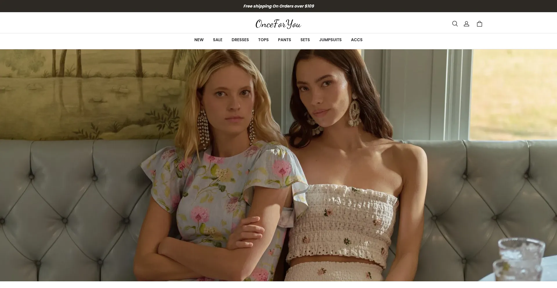 Website screenshot of Onceforyou.com
