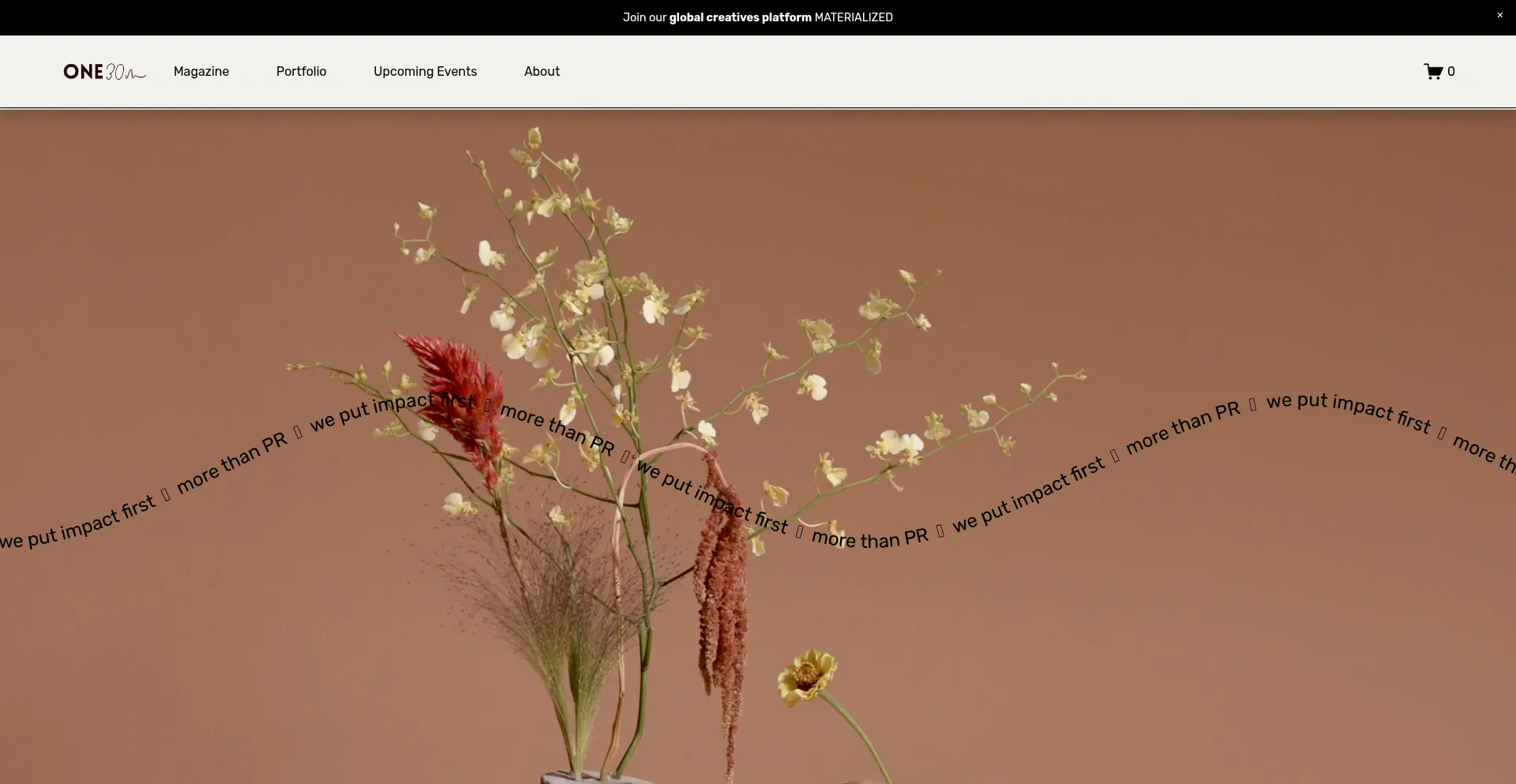 Website screenshot of One30m.group