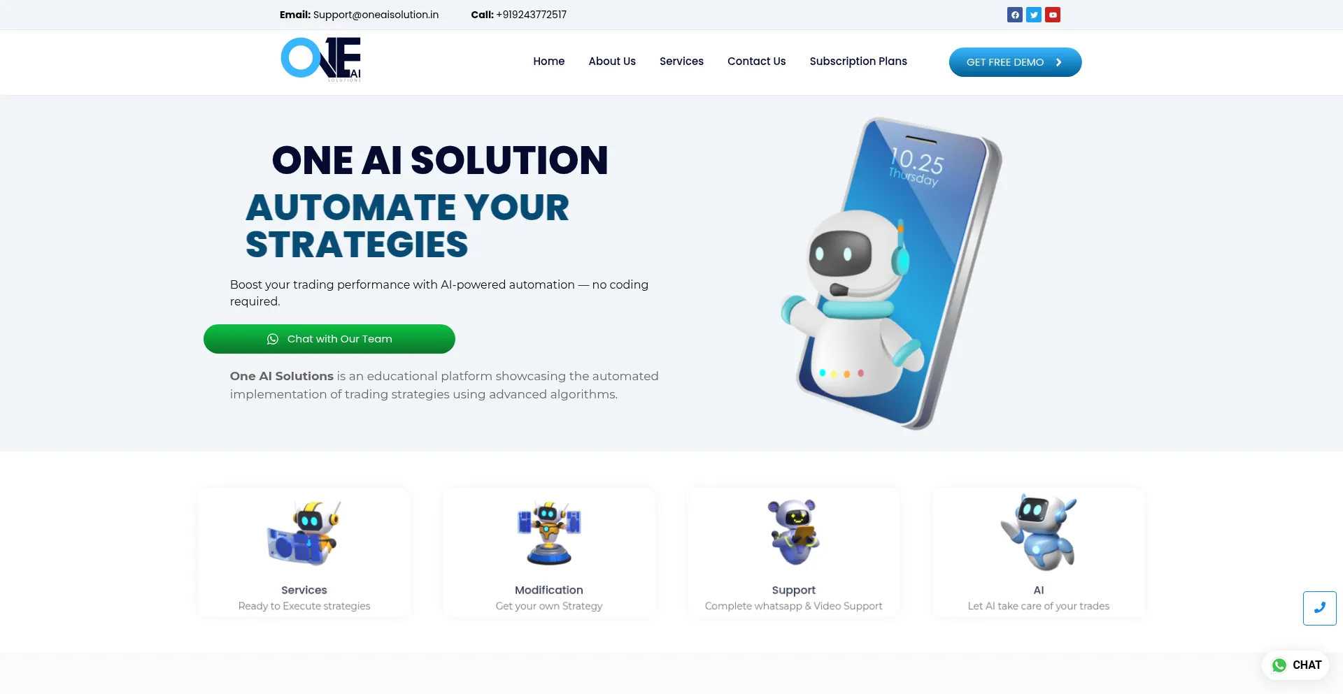 Oneaisolution.in é Seguro e Confiável?