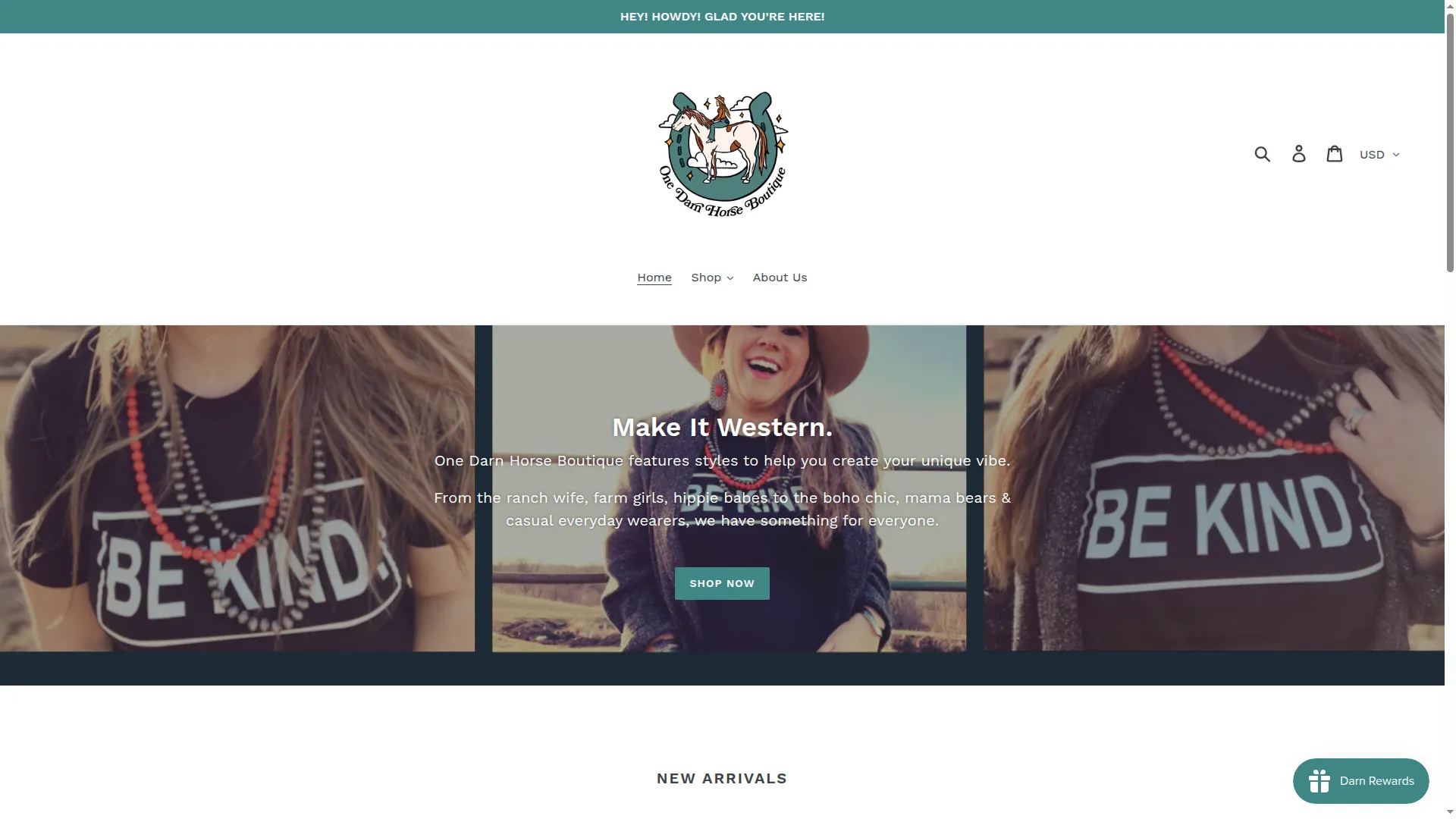 Onedarnhorseboutique.com