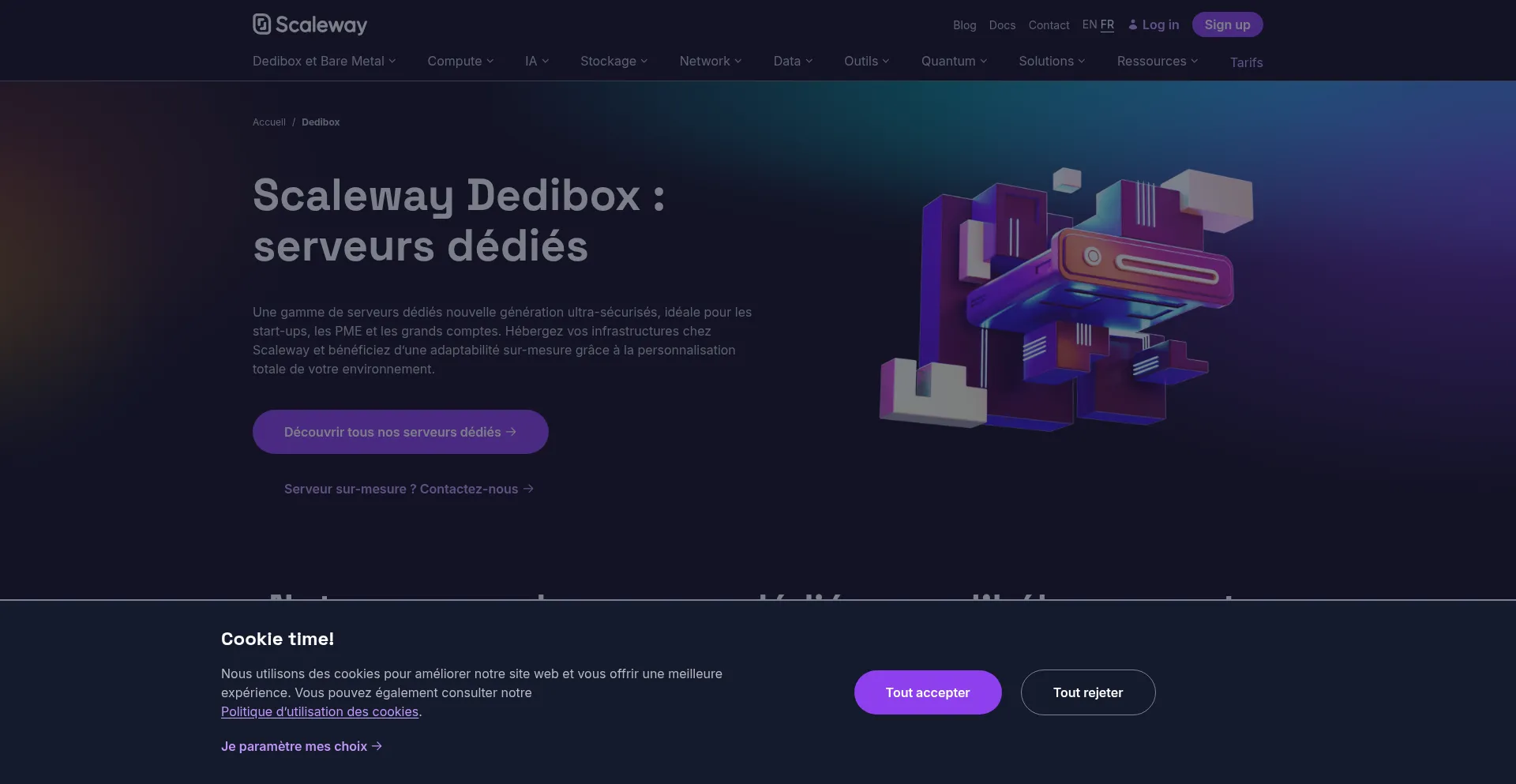 Website screenshot of Online.fr