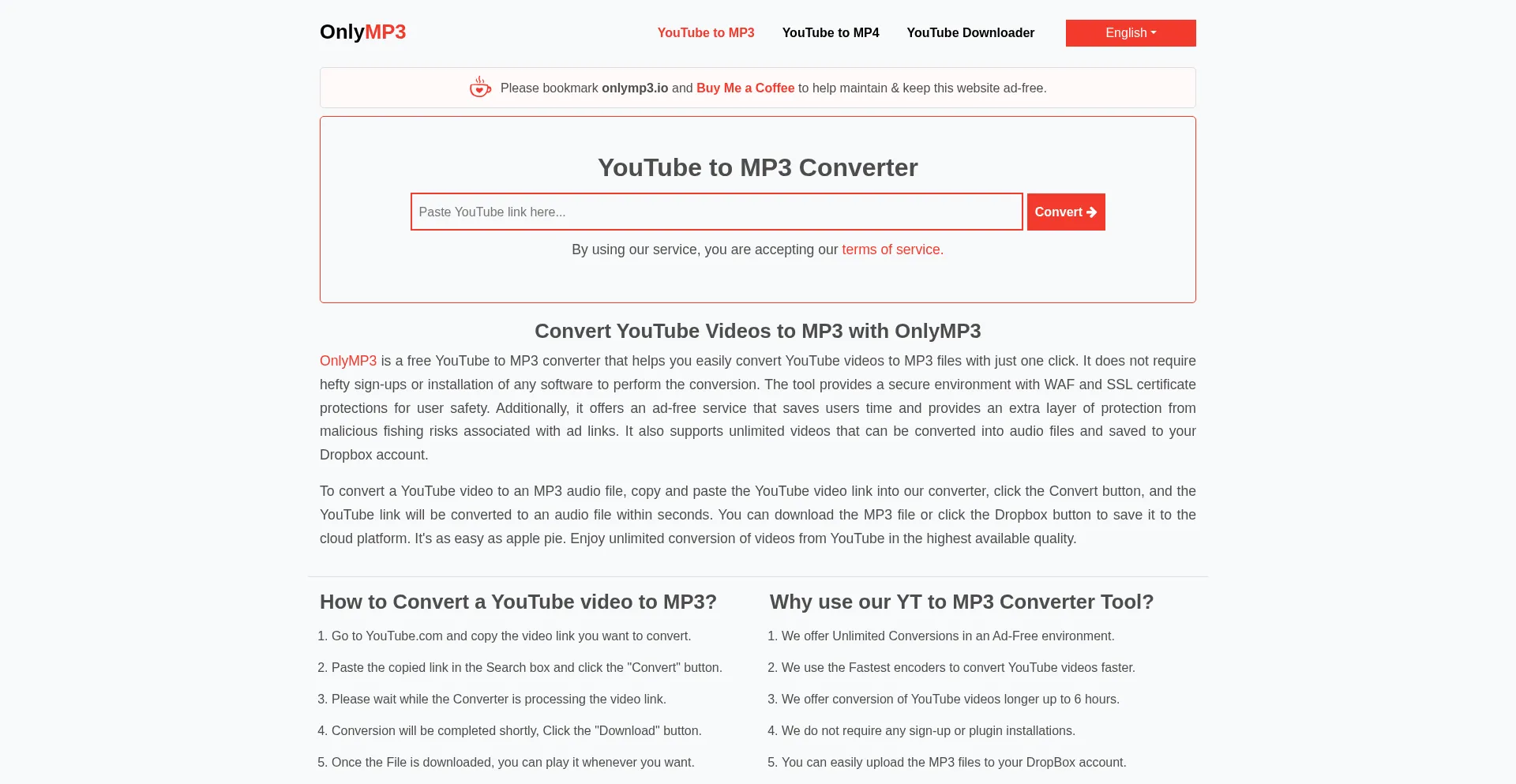 Onlymp3.io é Seguro e Confiável?