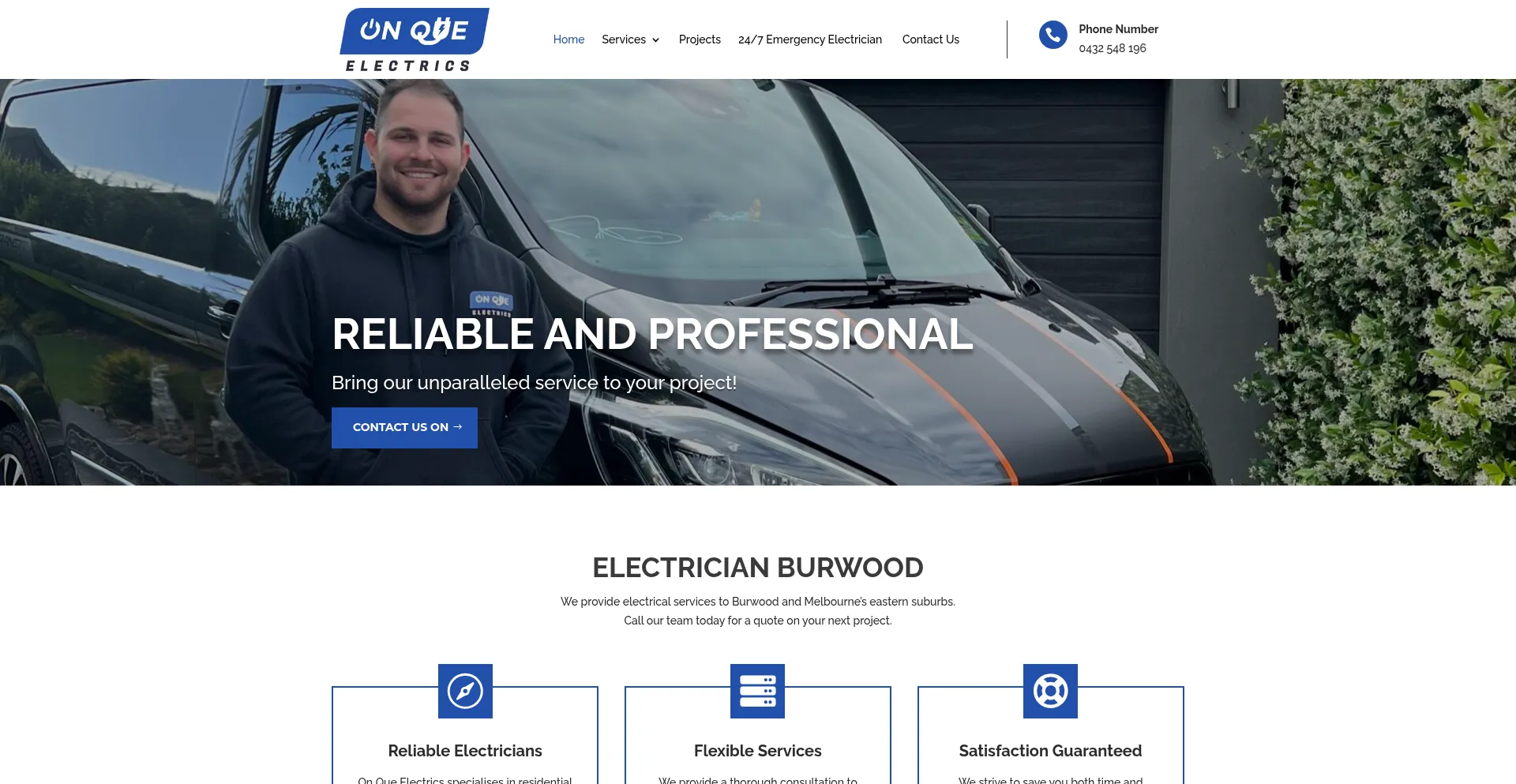 Onqueelectrics.com.au