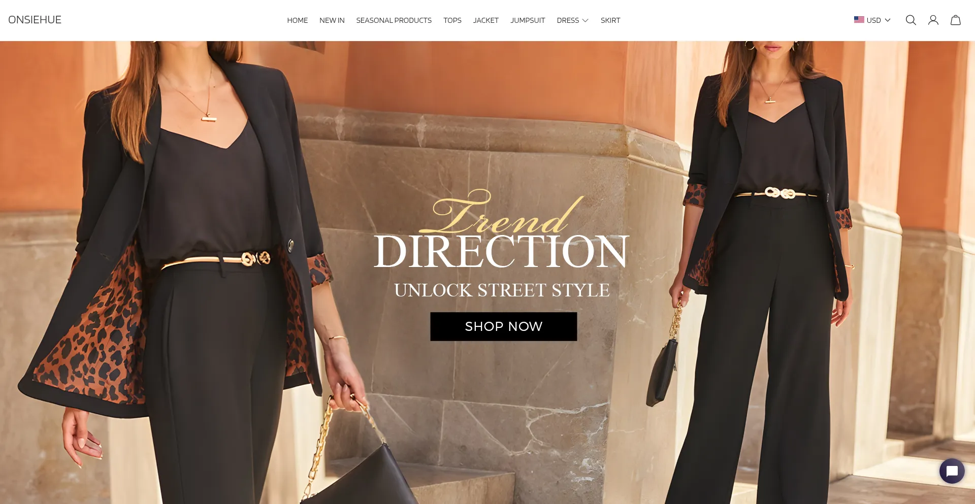 Website screenshot of Onsiehue.com