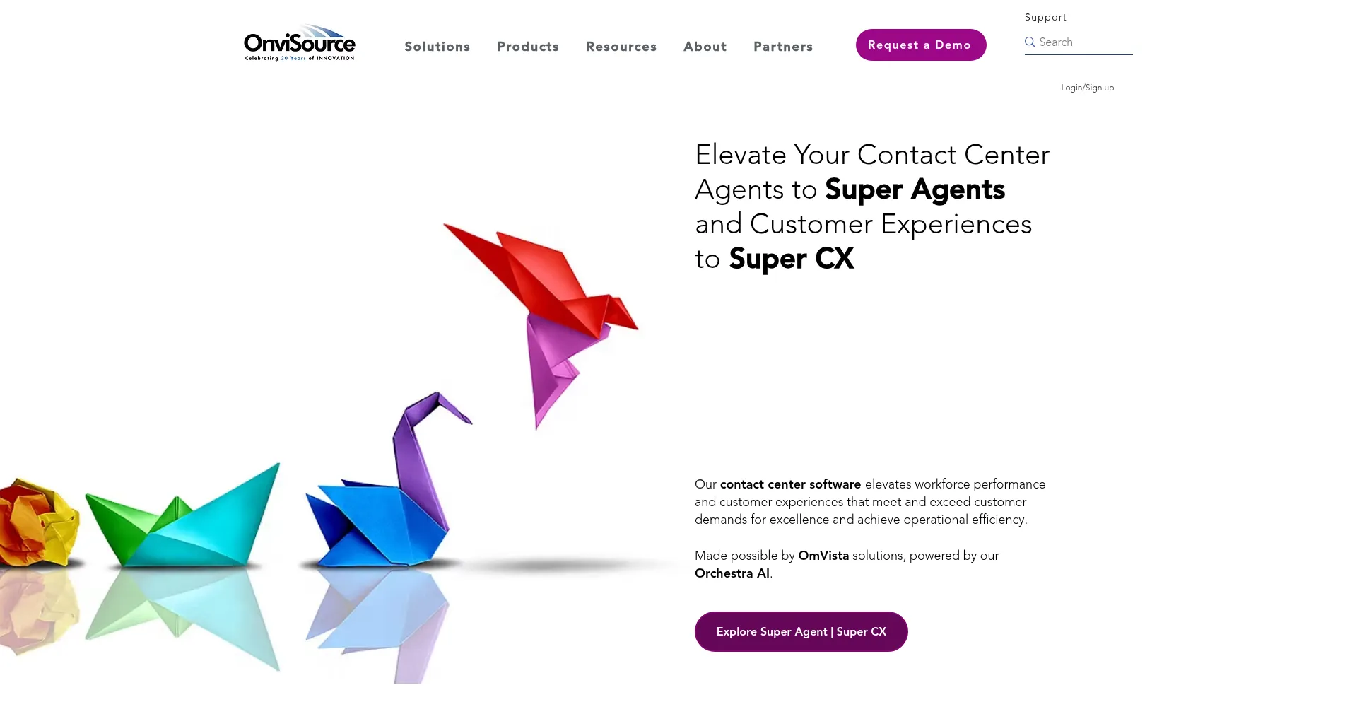 Website screenshot of Onvisource.com