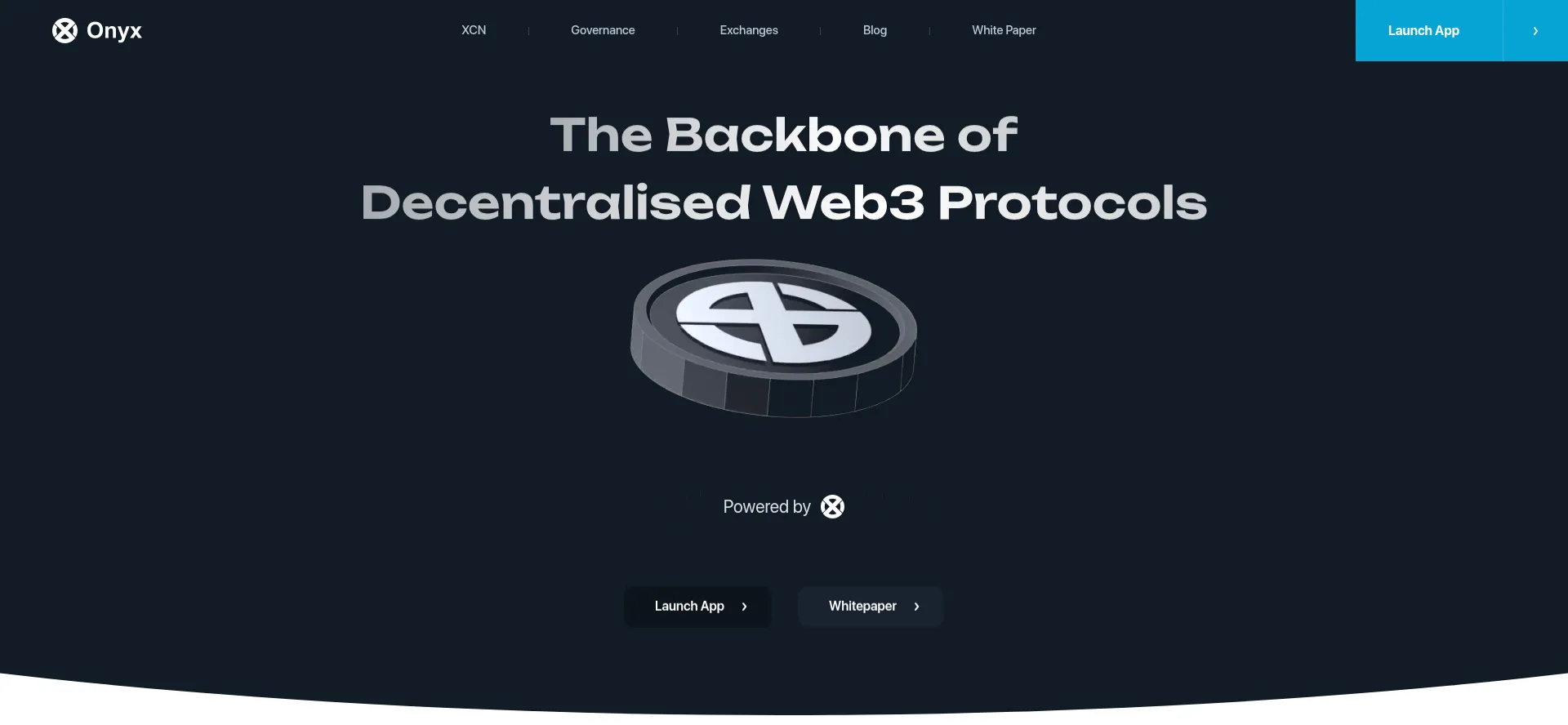 Website screenshot of Onyx.org