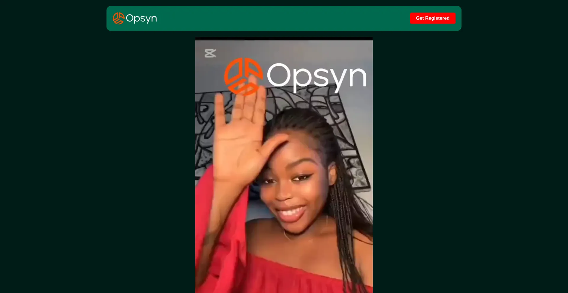 Website screenshot of Opsynapp.app