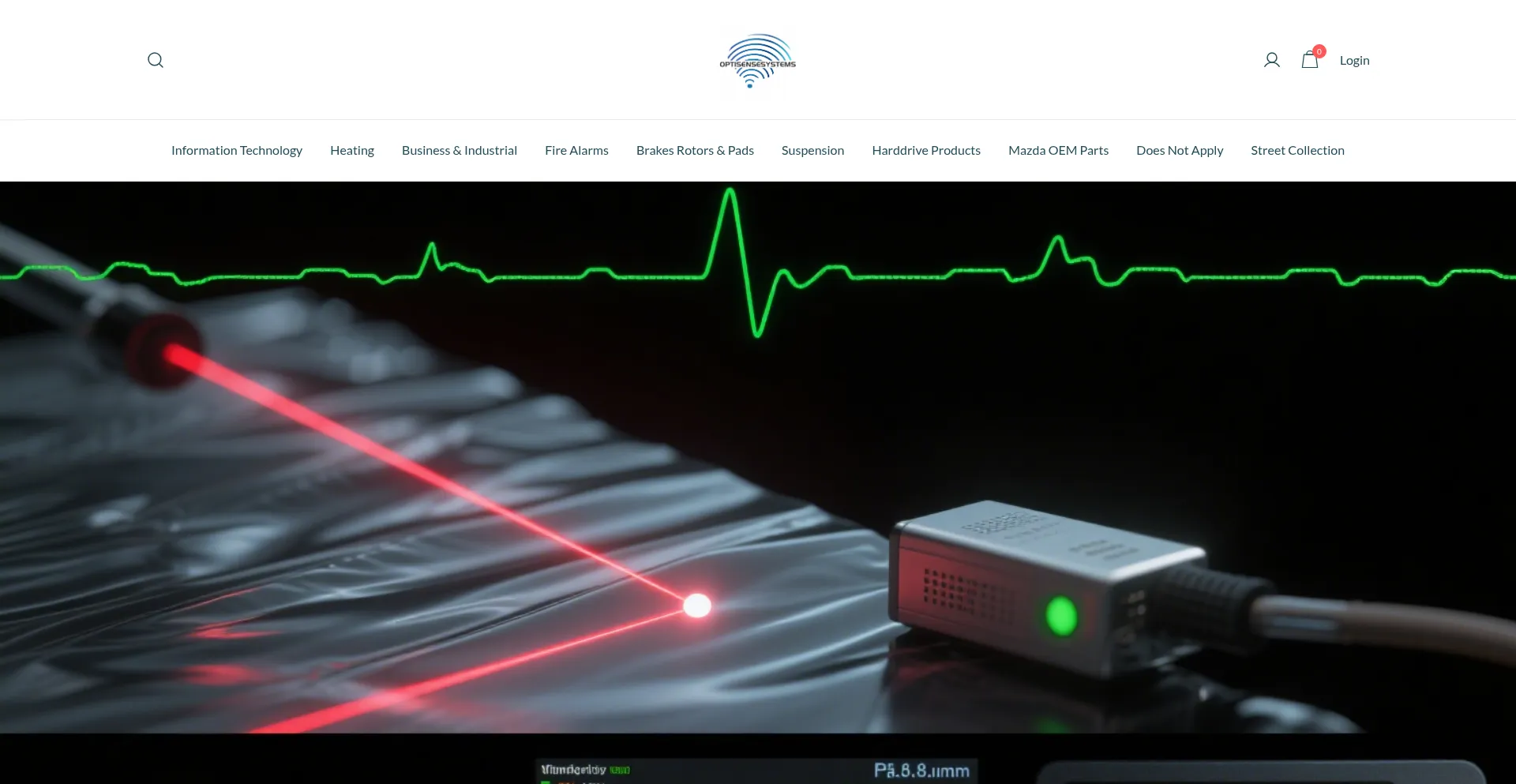 Website screenshot of Optisensesystems.com
