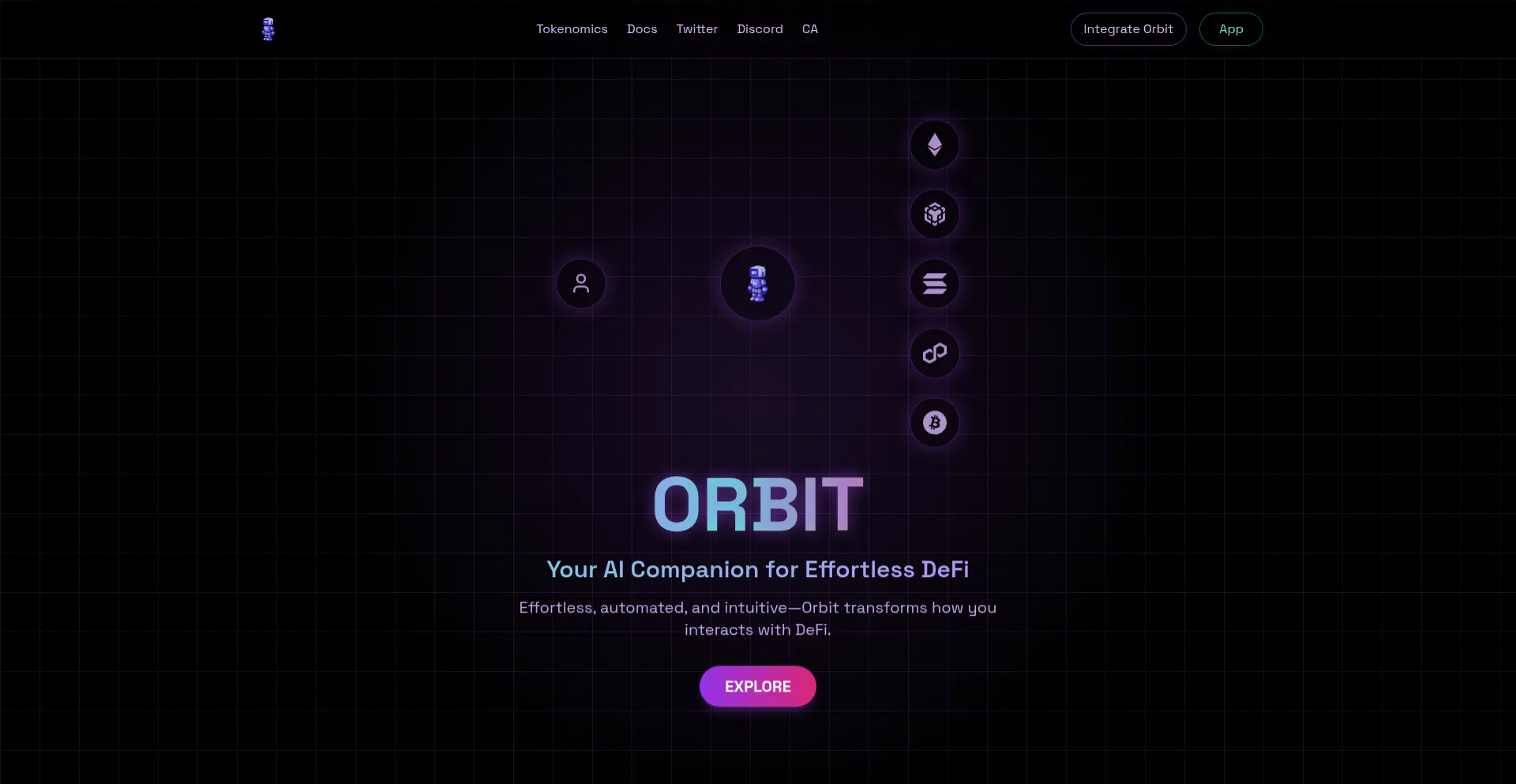Website screenshot of Orbitcryptoai.cloud