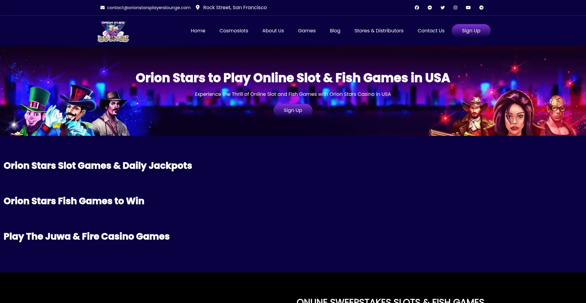 Orionstarsplayerslounge.com é Seguro e Confiável?