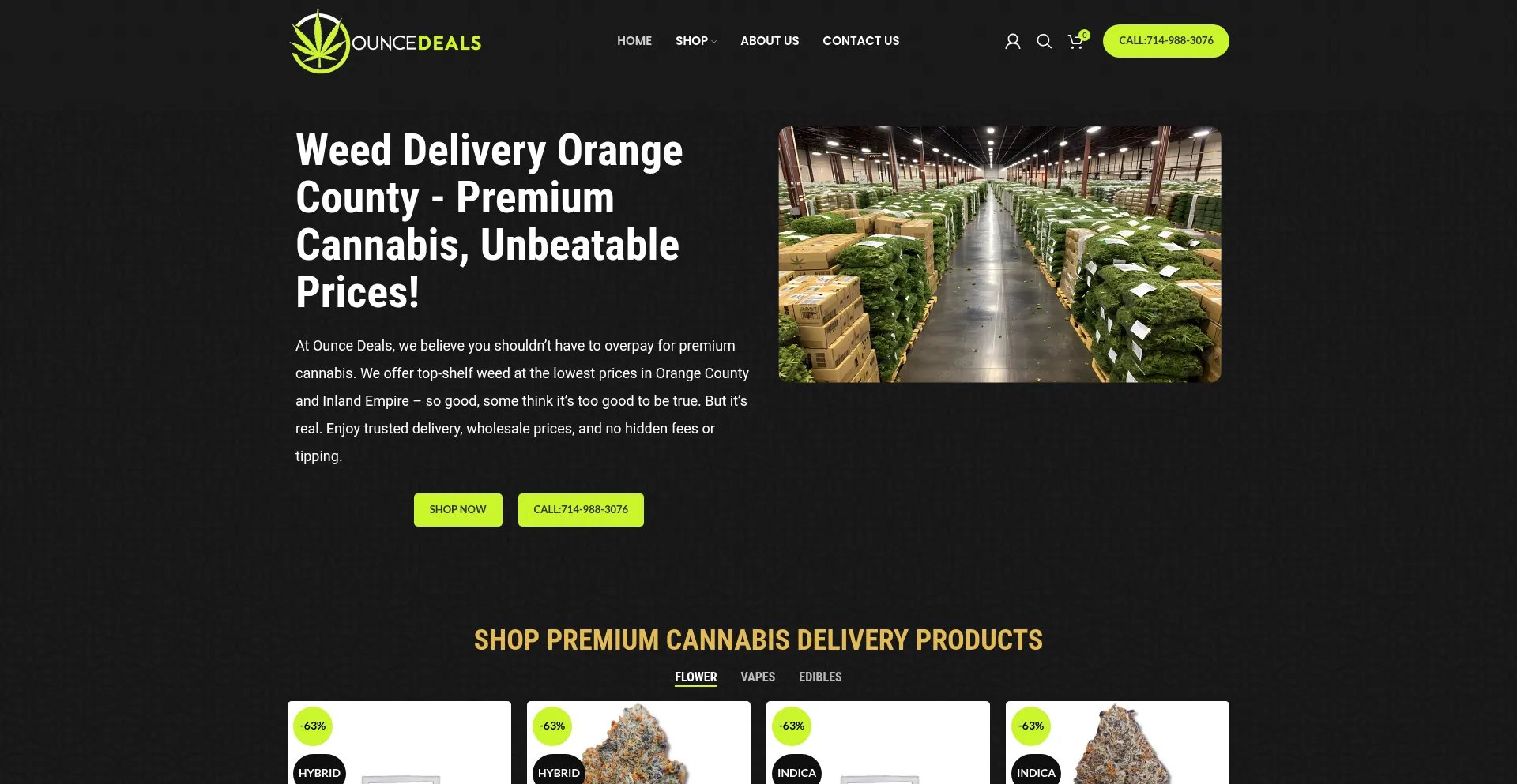 Ouncedeals.com Screenshot