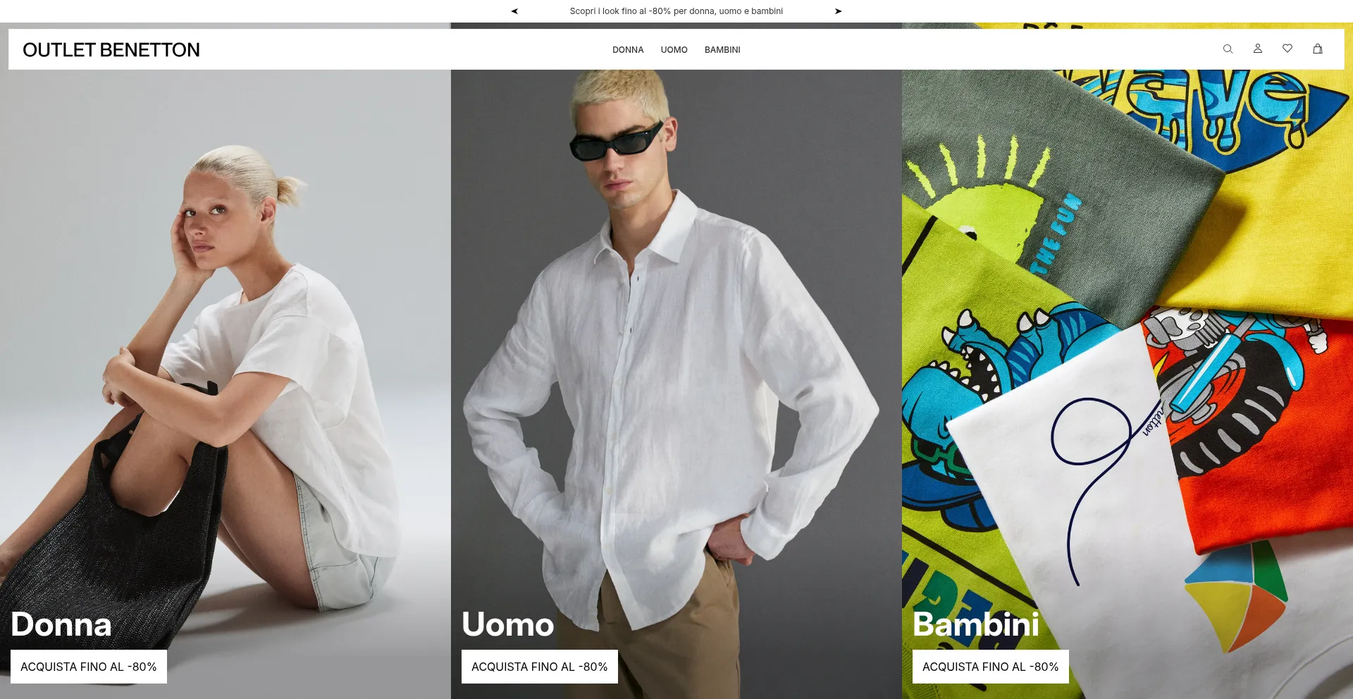 Outletbenetton.com Screenshot