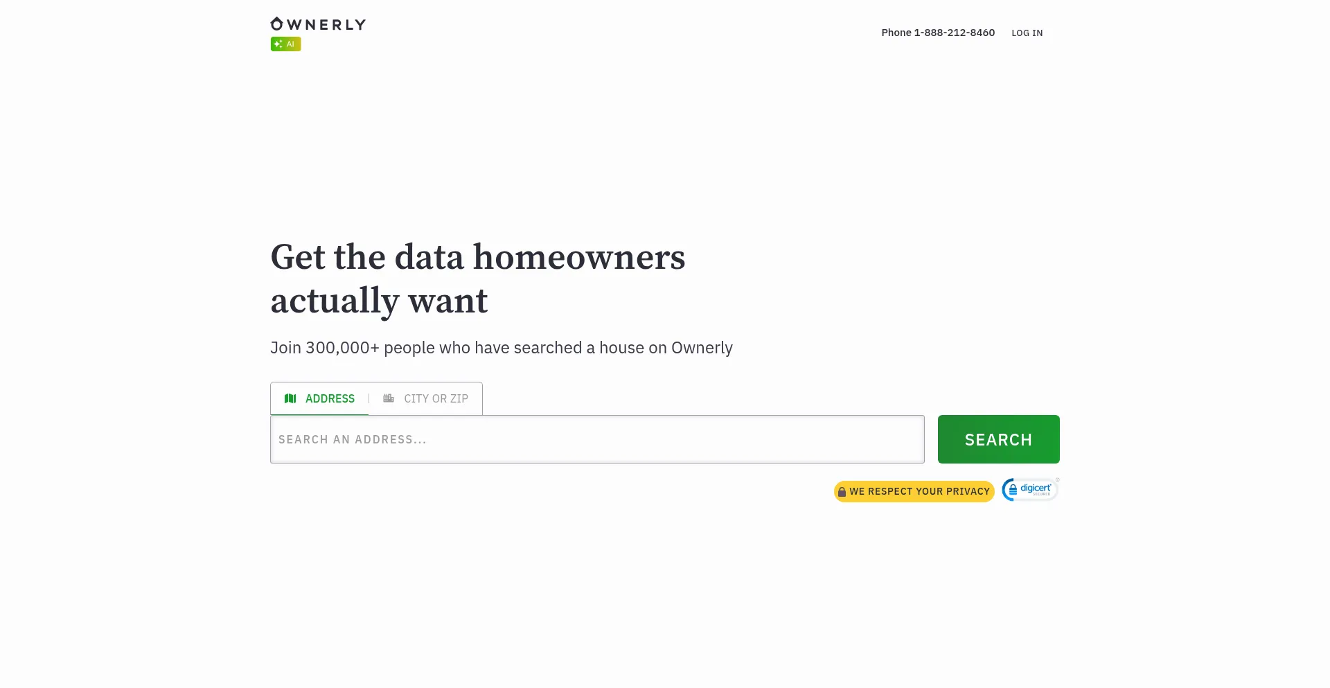 Website screenshot of Ownerly.com