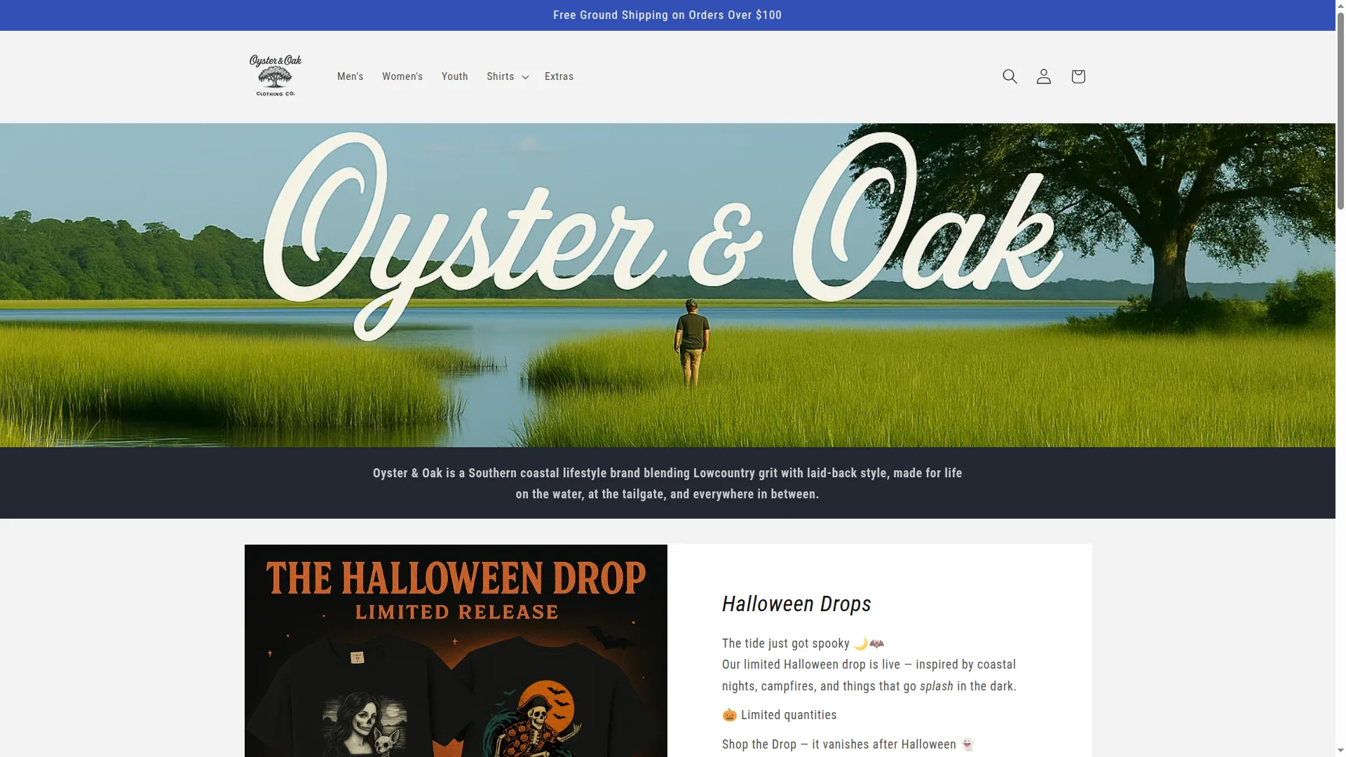 Oysterandoakclothing.com