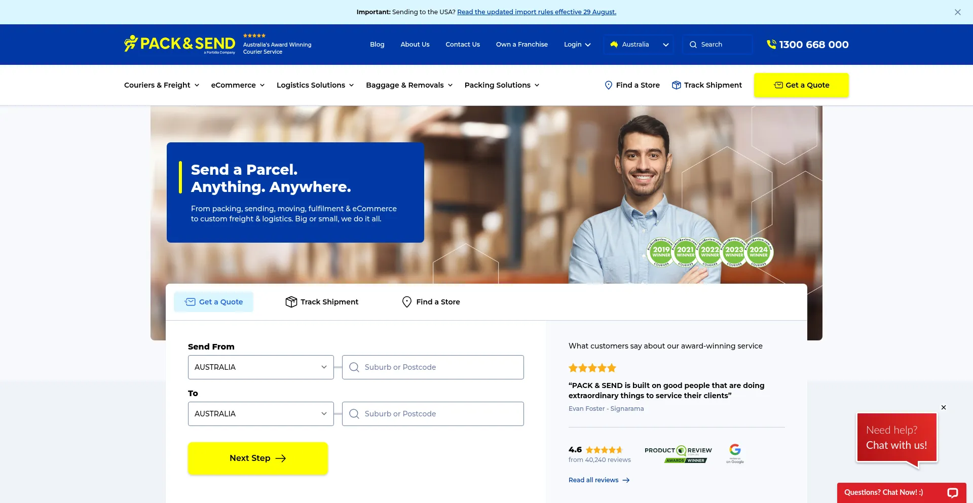 Packsend.com.au é Seguro e Confiável?