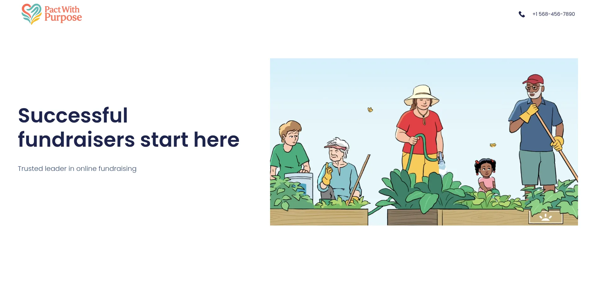 Website screenshot of Pactwithpurpose.com