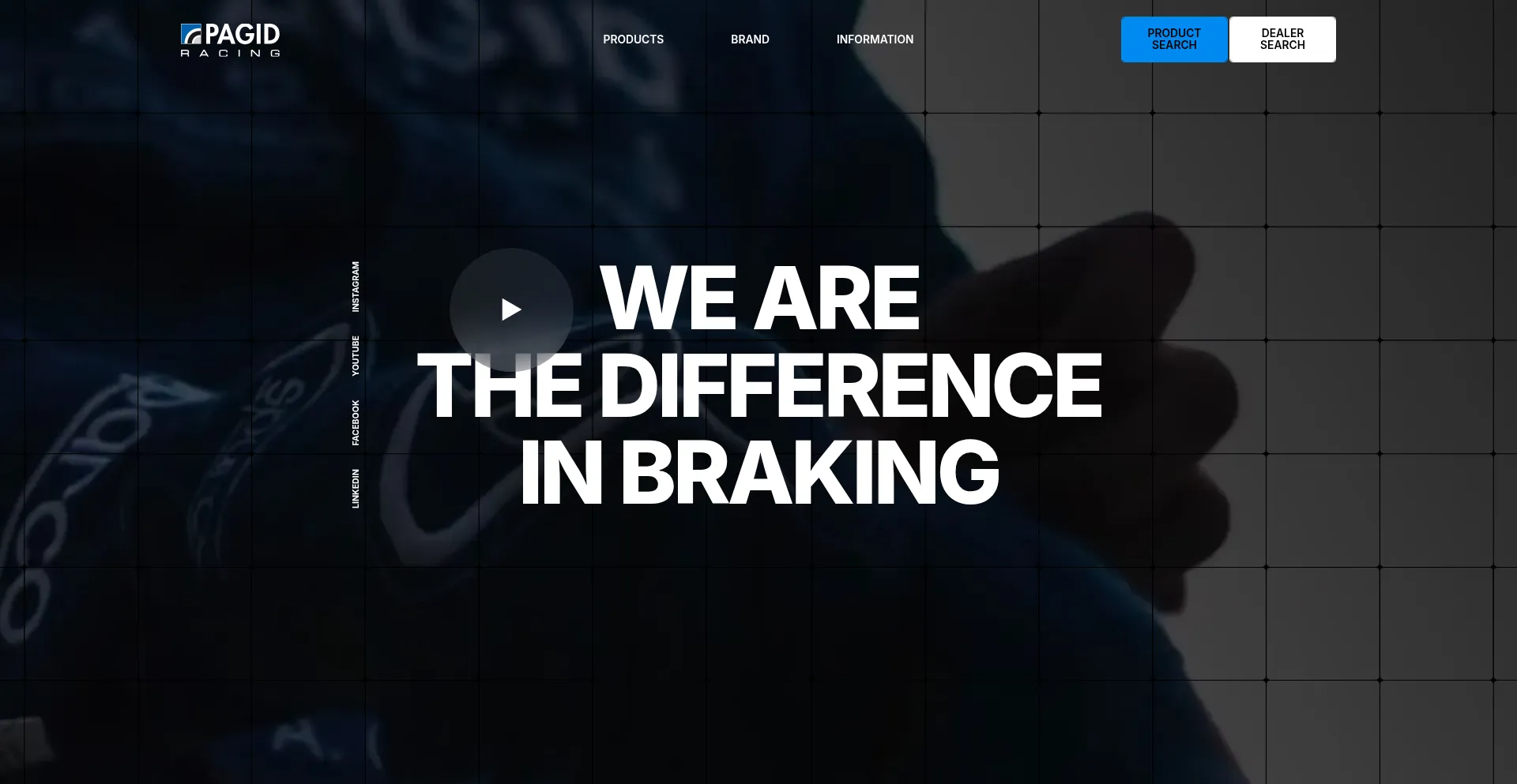 Website screenshot of Pagidracing.com