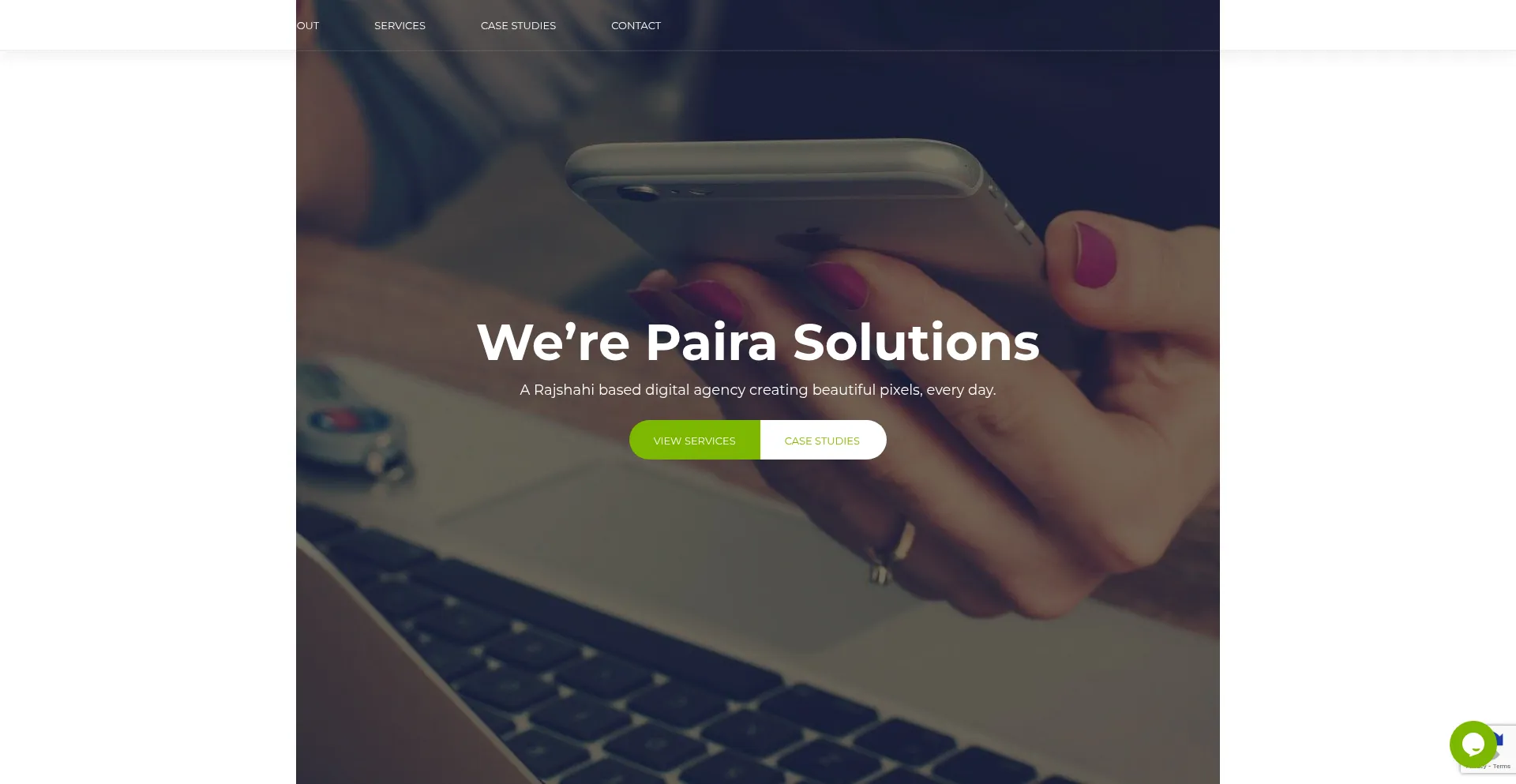 Website screenshot of Pairasolutions.com